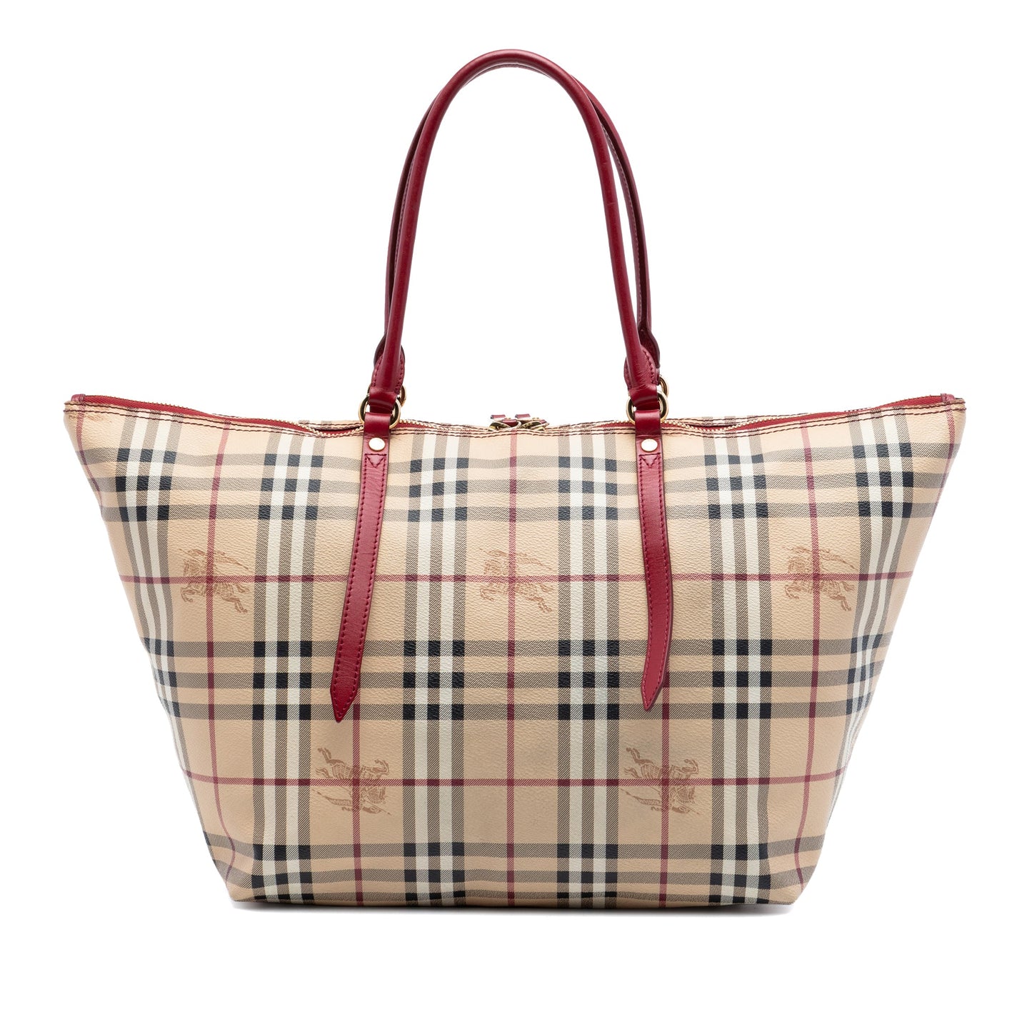 Burberry Medium Haymarket Check Coated Canvas Salisbury Tote