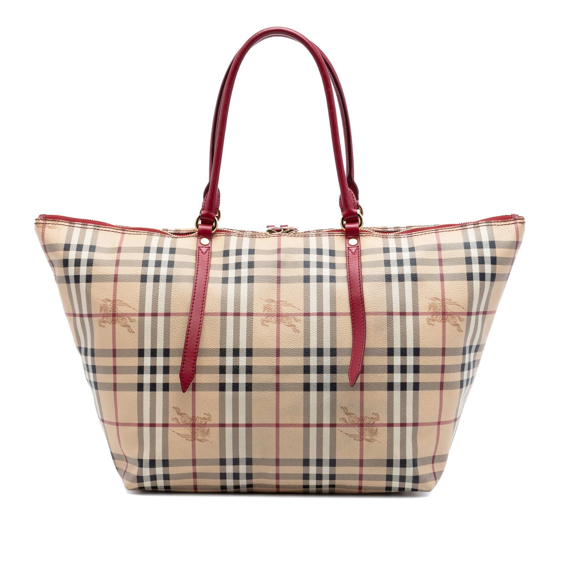 Burberry Medium Haymarket Check Coated Canvas Salisbury Tote