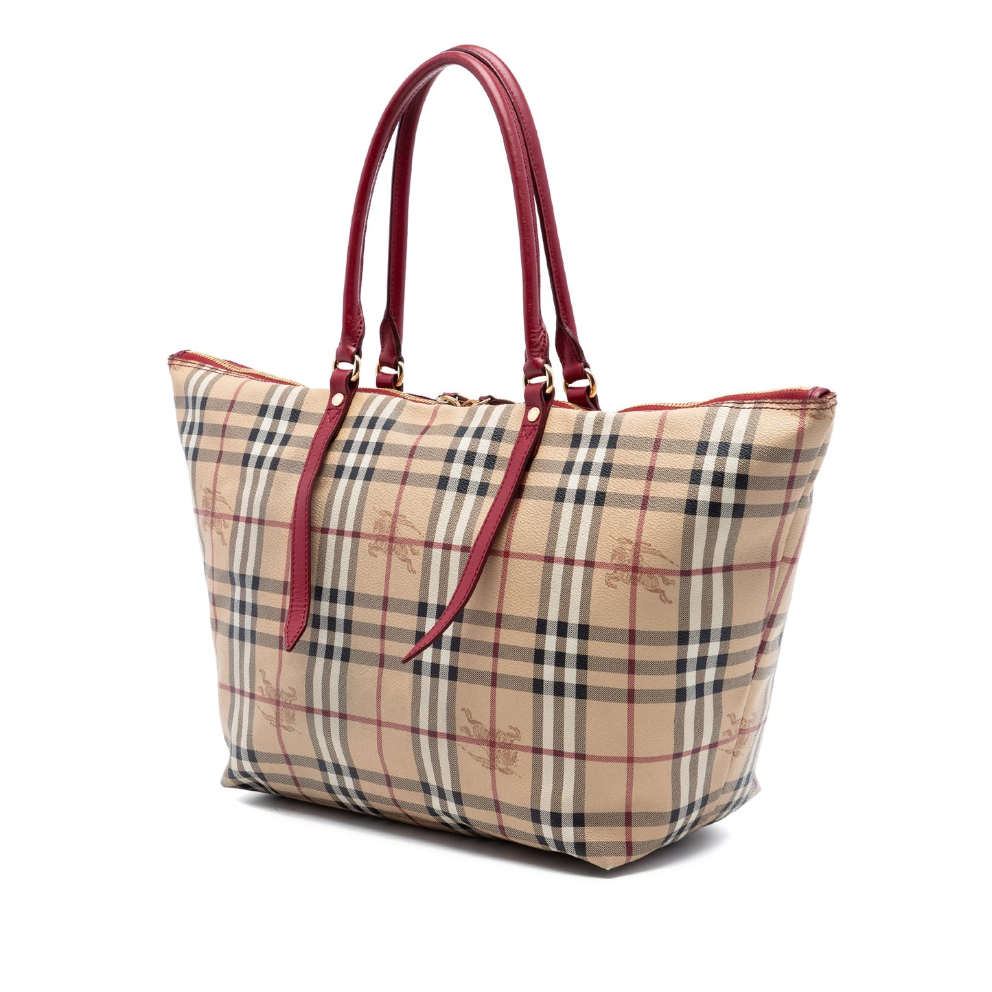 Burberry Medium Haymarket Check Coated Canvas Salisbury Tote