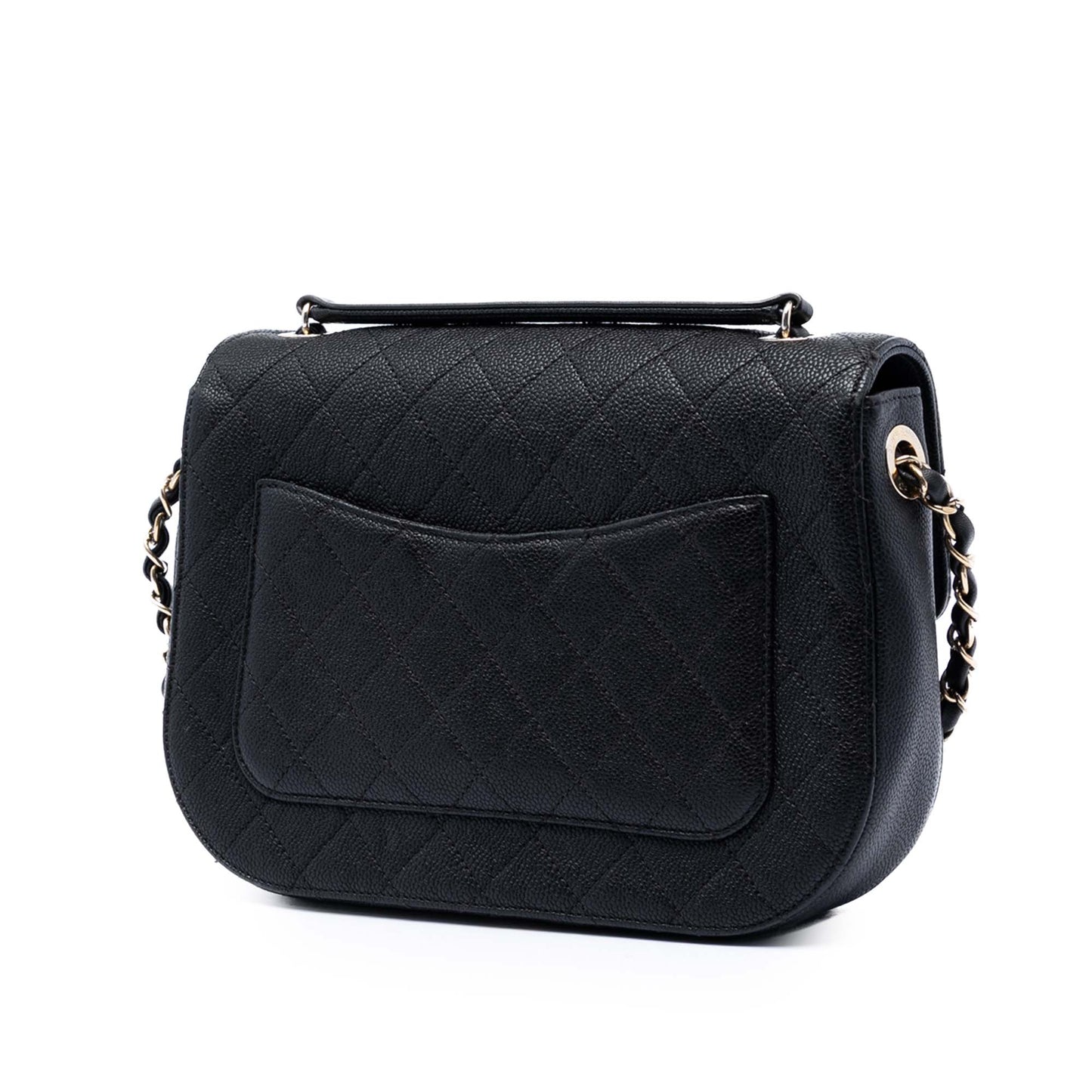 Chanel Paris Cuba Medium Quilted Caviar Thread Around Flap