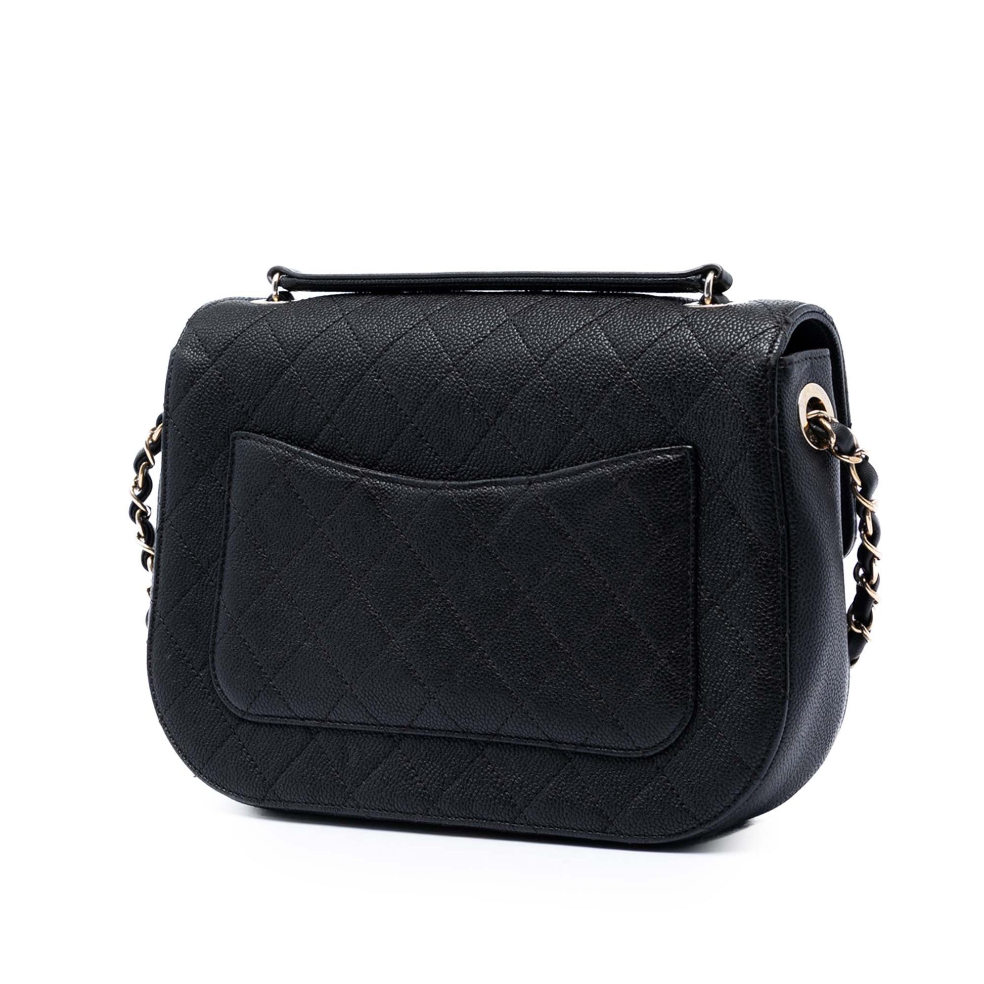 Chanel Paris Cuba Medium Quilted Caviar Thread Around Flap