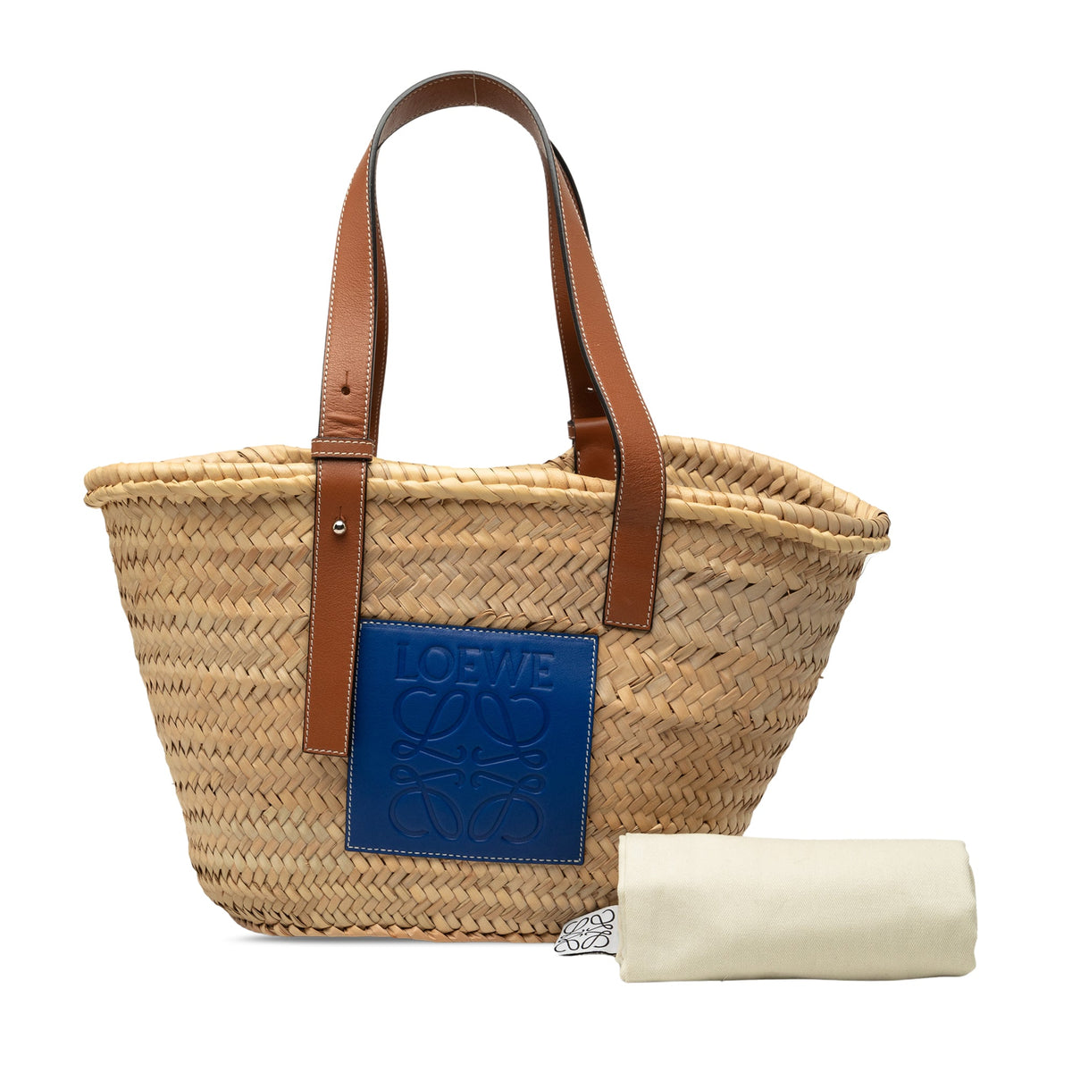 LOEWE Medium Raffia Anagram Basket Tote