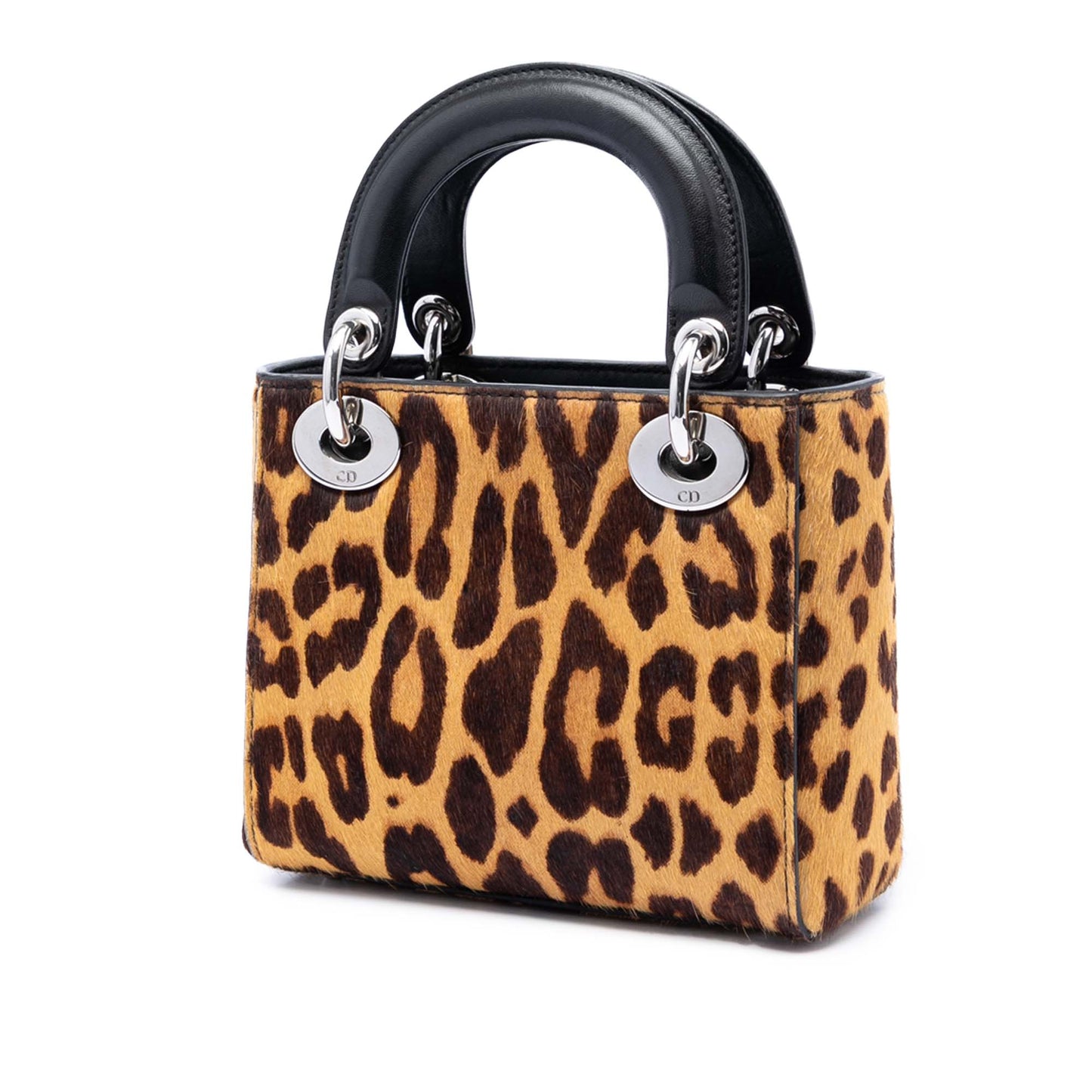Dior Mini Pony Hair Leopard Print Lady Dior