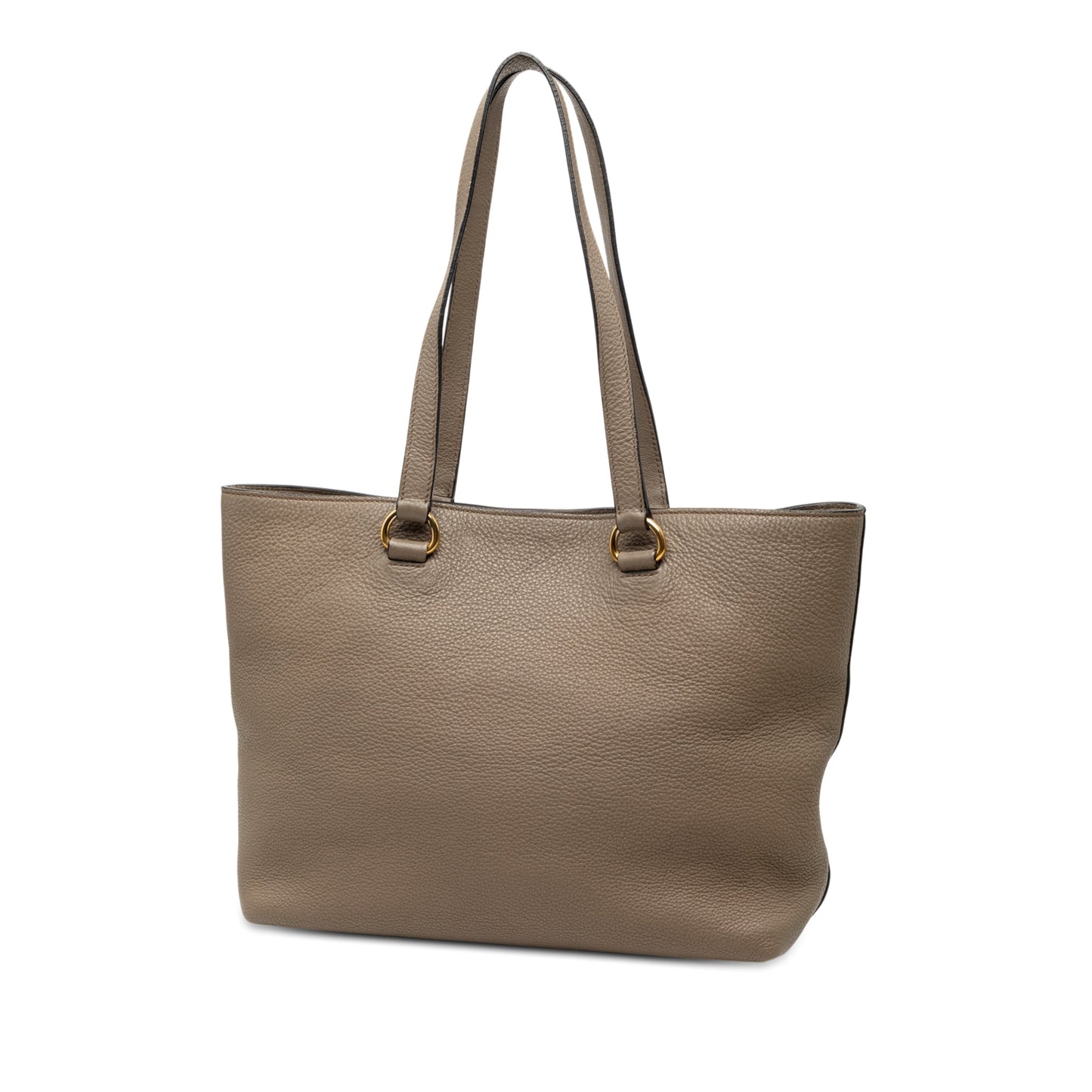 Prada Vitello Daino Canapa Logo Tote