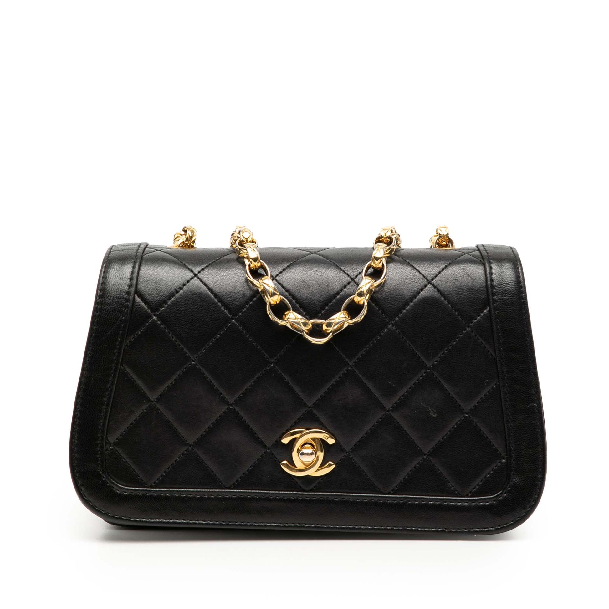 Chanel CC Quilted Lambskin Bijoux Chain Curved Full Flap