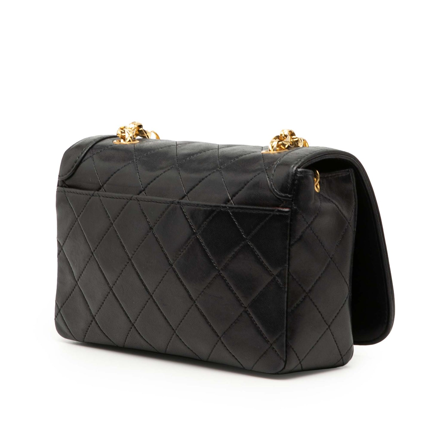 Chanel CC Quilted Lambskin Bijoux Chain Curved Full Flap