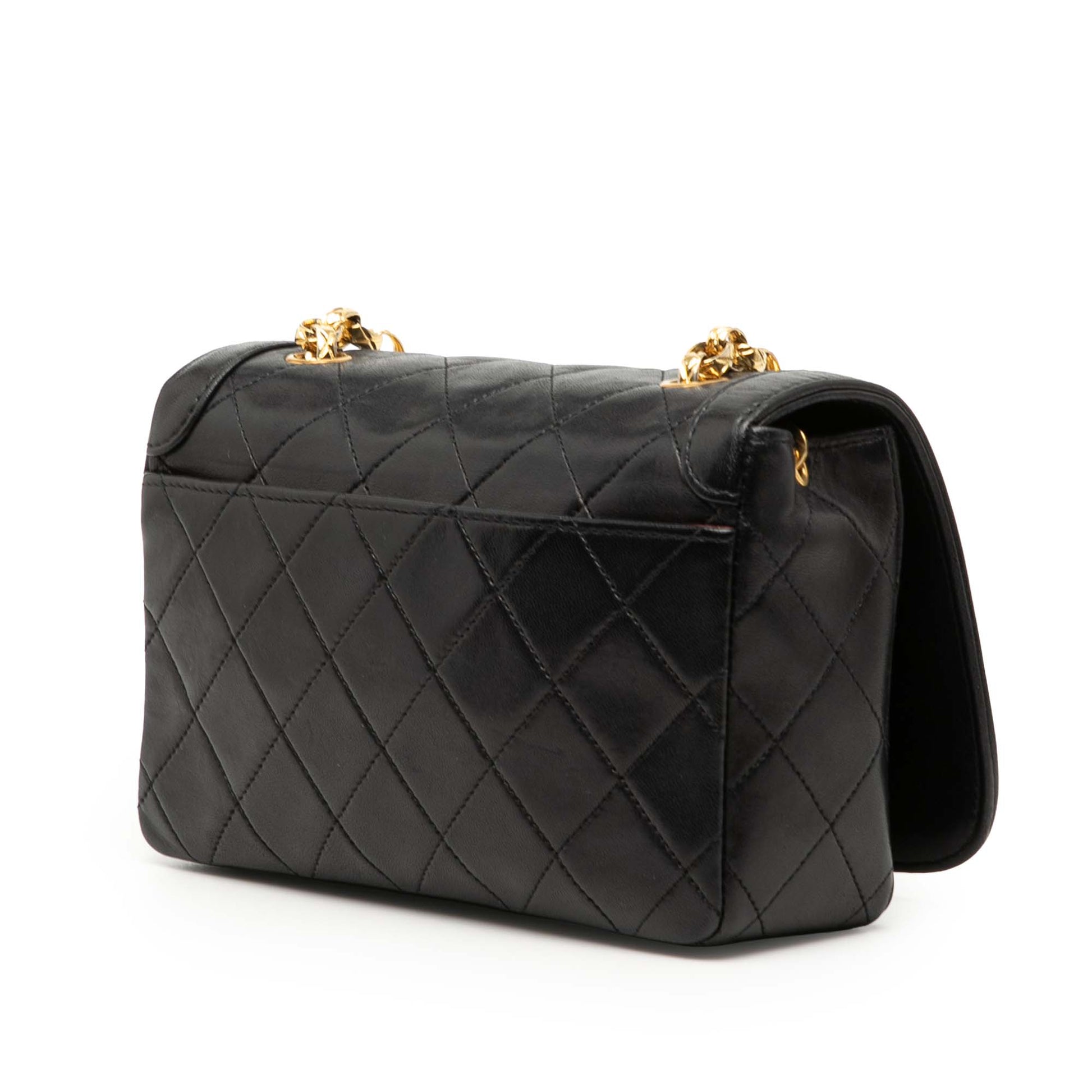 Chanel CC Quilted Lambskin Bijoux Chain Curved Full Flap