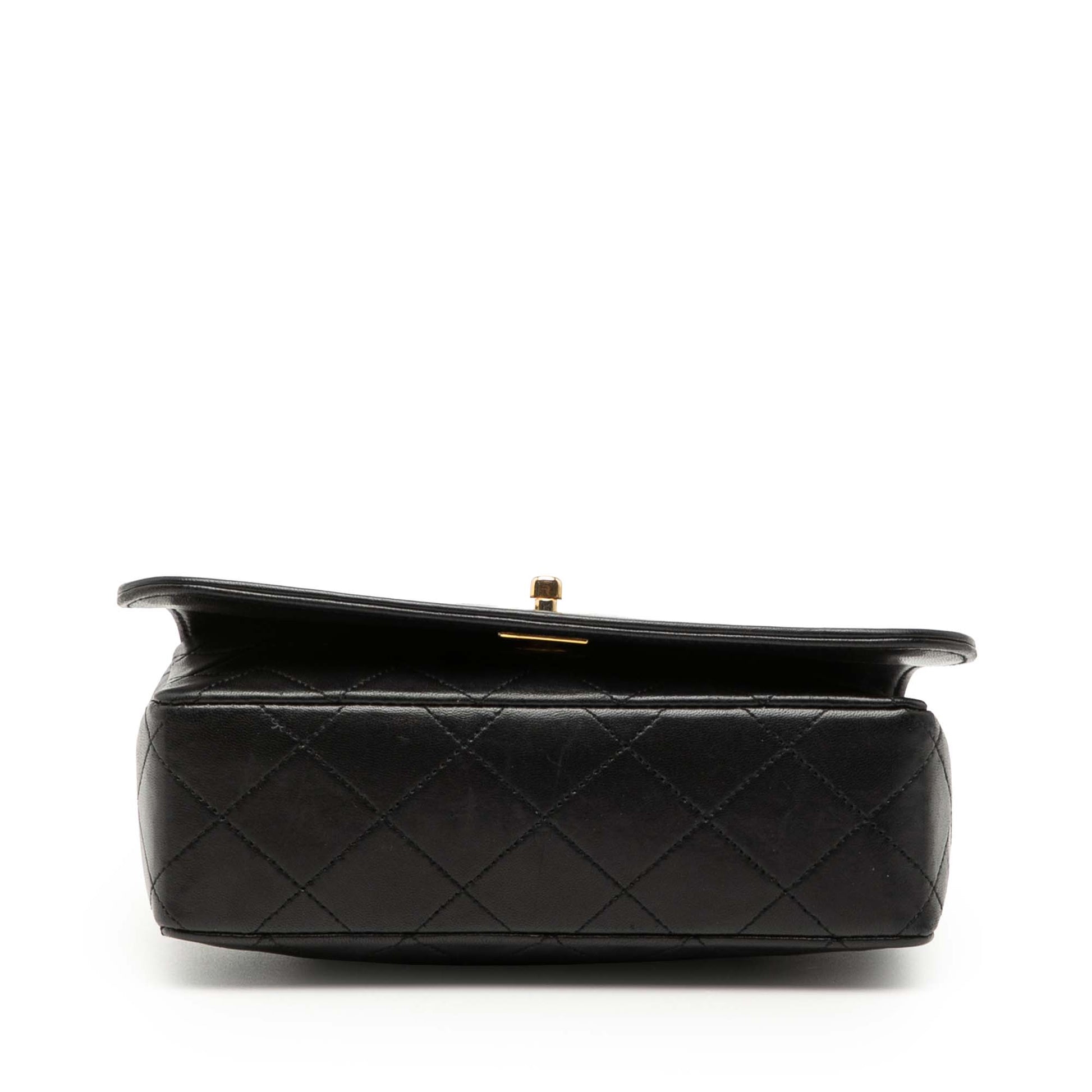 Chanel CC Quilted Lambskin Bijoux Chain Curved Full Flap