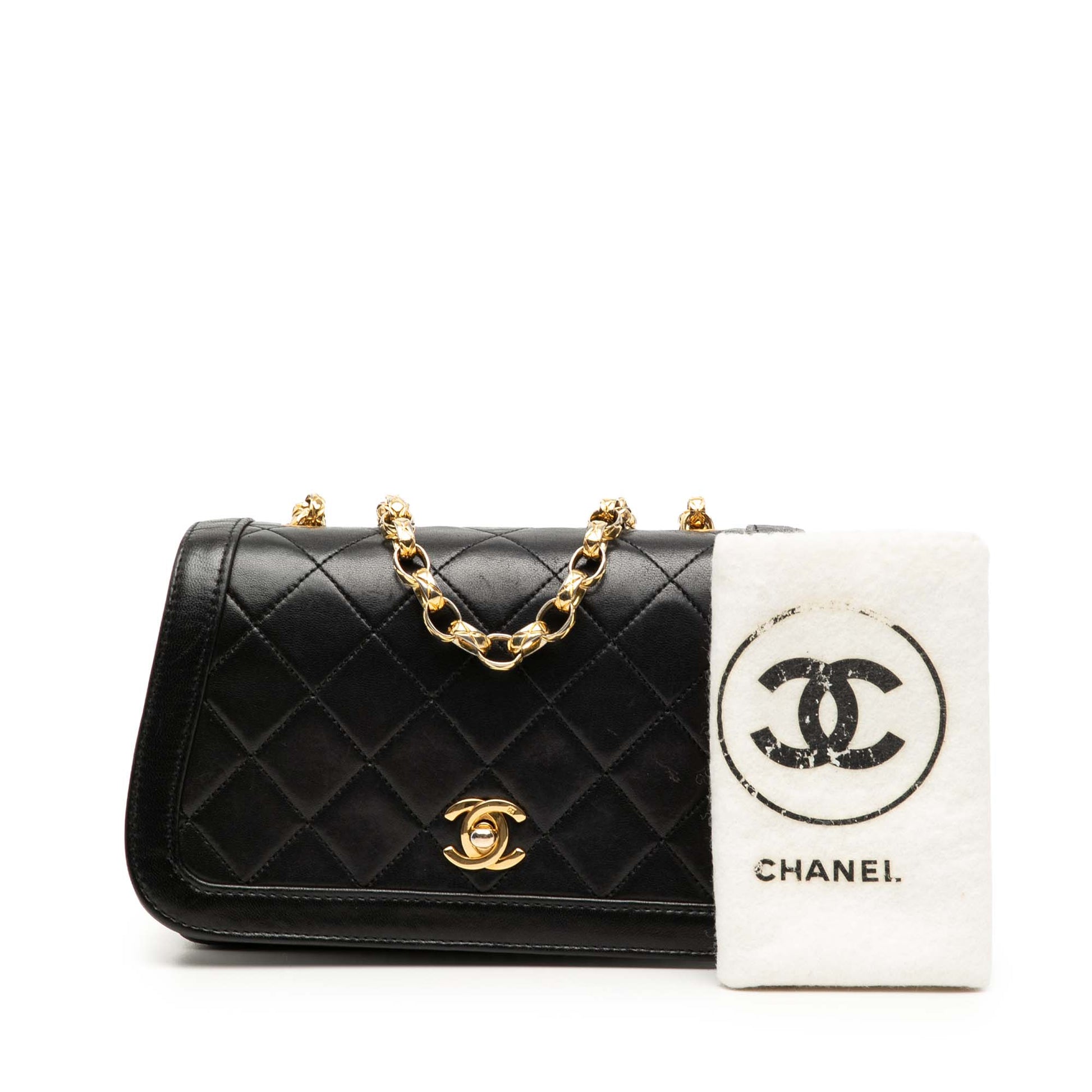 Chanel CC Quilted Lambskin Bijoux Chain Curved Full Flap