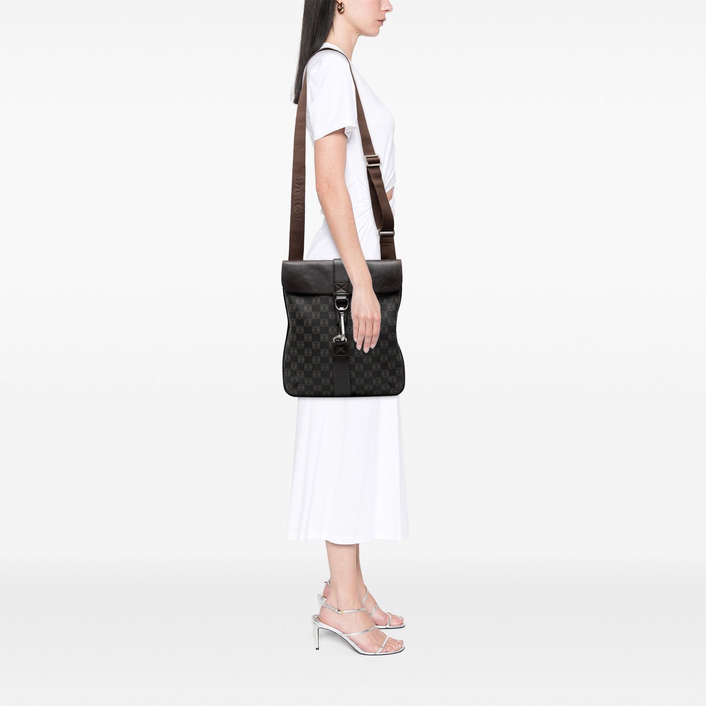 LOEWE Anagram Coated Canvas Crossbody