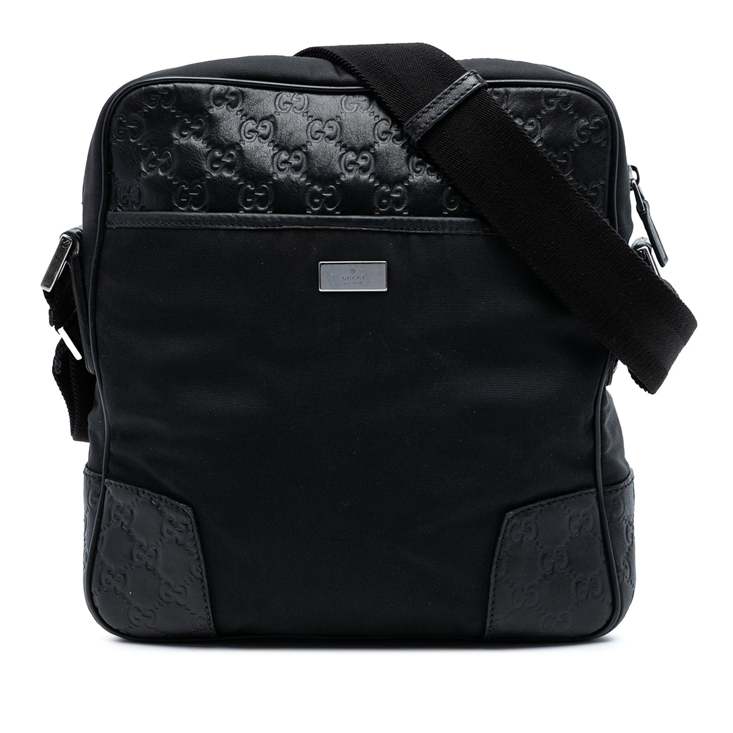 Gucci Guccissima Trimmed Nylon Crossbody