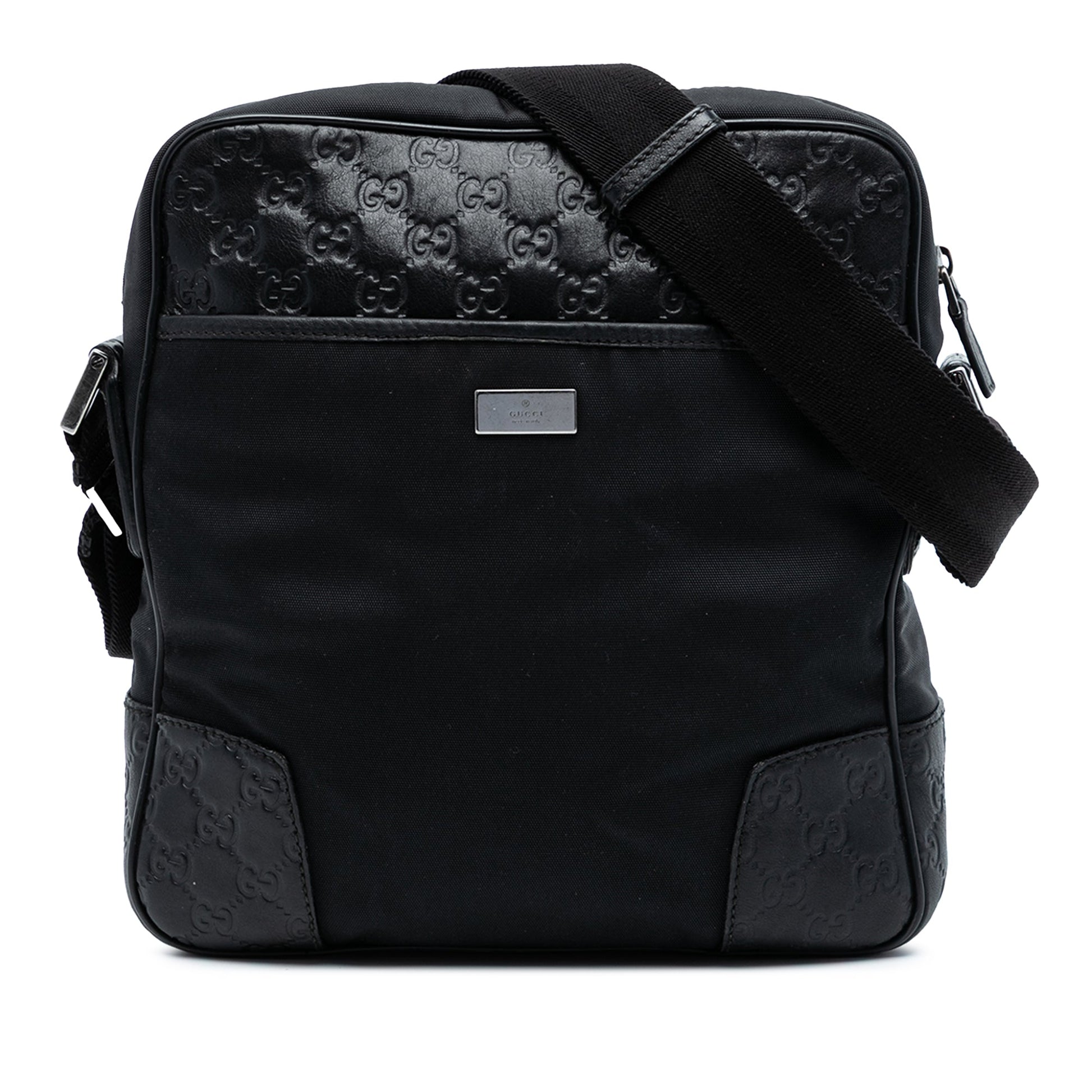 Gucci Guccissima Trimmed Nylon Crossbody