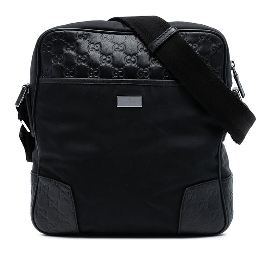 Gucci Guccissima Trimmed Nylon Crossbody