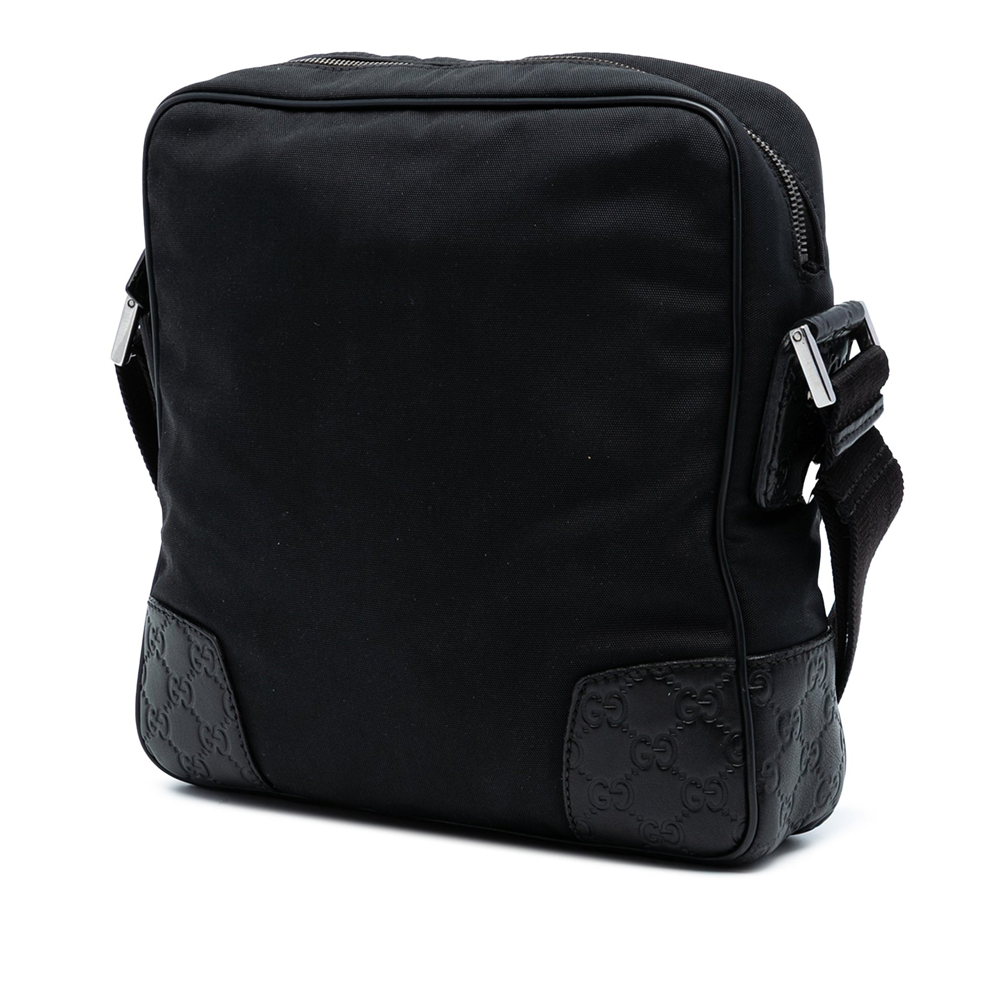 Gucci Guccissima Trimmed Nylon Crossbody