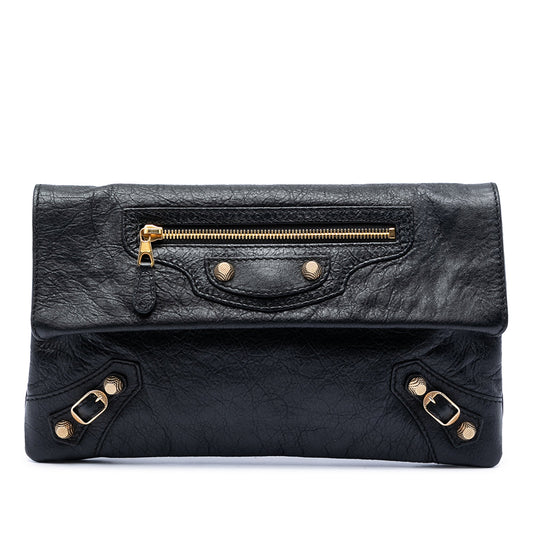 Balenciaga Lambskin Motocross Giant 12 Envelope Clutch