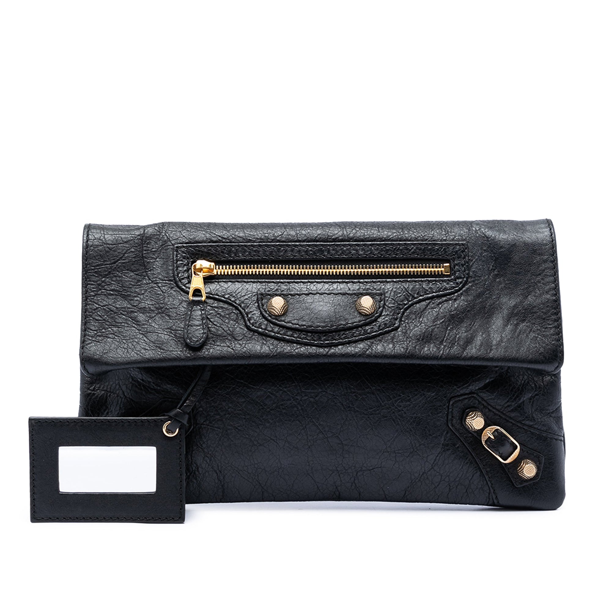 Balenciaga Lambskin Motocross Giant 12 Envelope Clutch