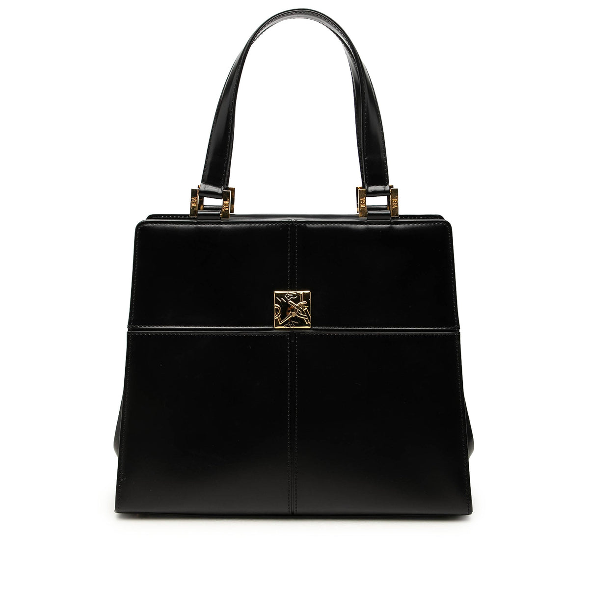 Saint Laurent Leather Handbag — Black