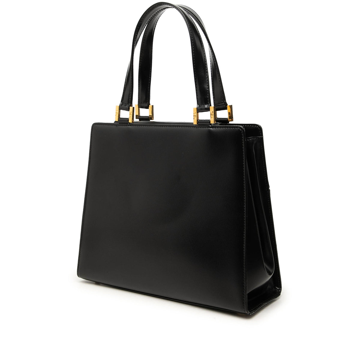 Saint Laurent Leather Handbag — Black