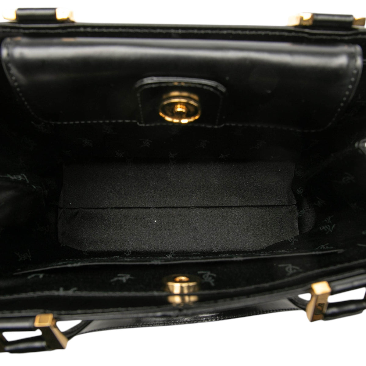 Saint Laurent Leather Handbag — Black