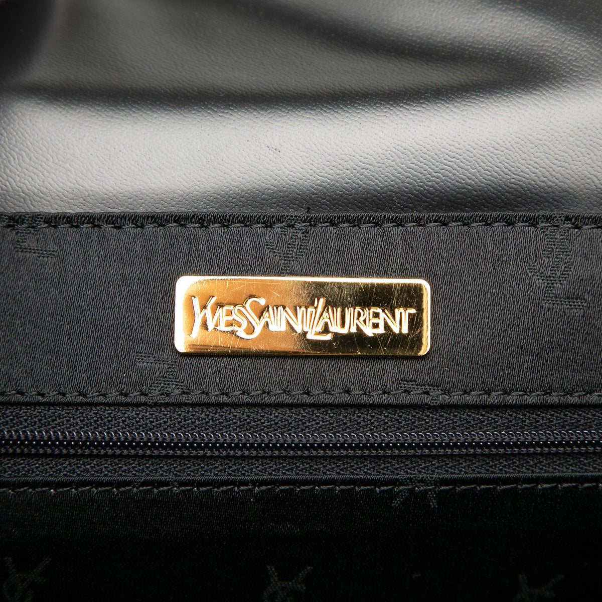 Saint Laurent Leather Handbag — Black