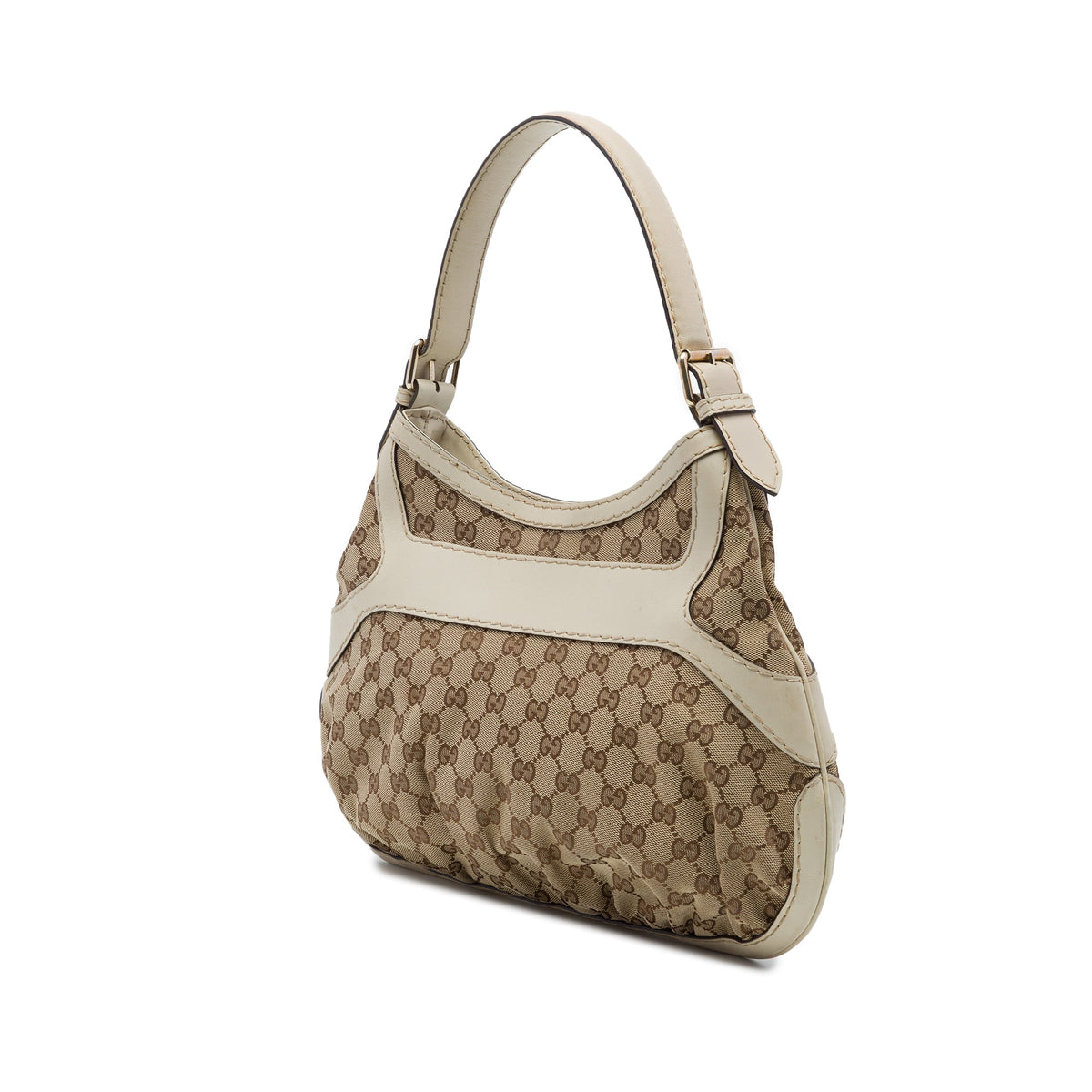 Gucci GG Canvas Dialux Queen Hobo — Beige
