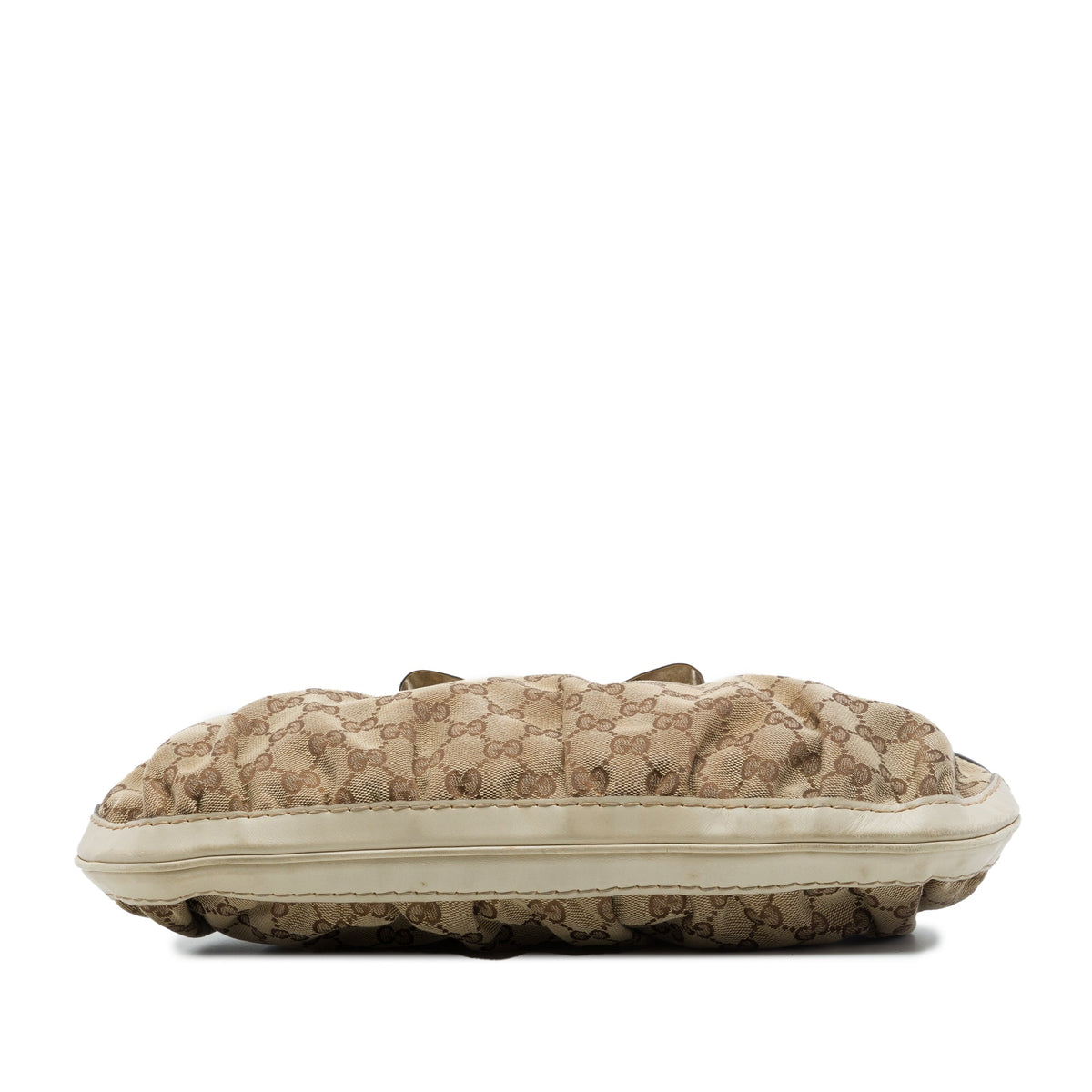 Gucci GG Canvas Dialux Queen Hobo — Beige