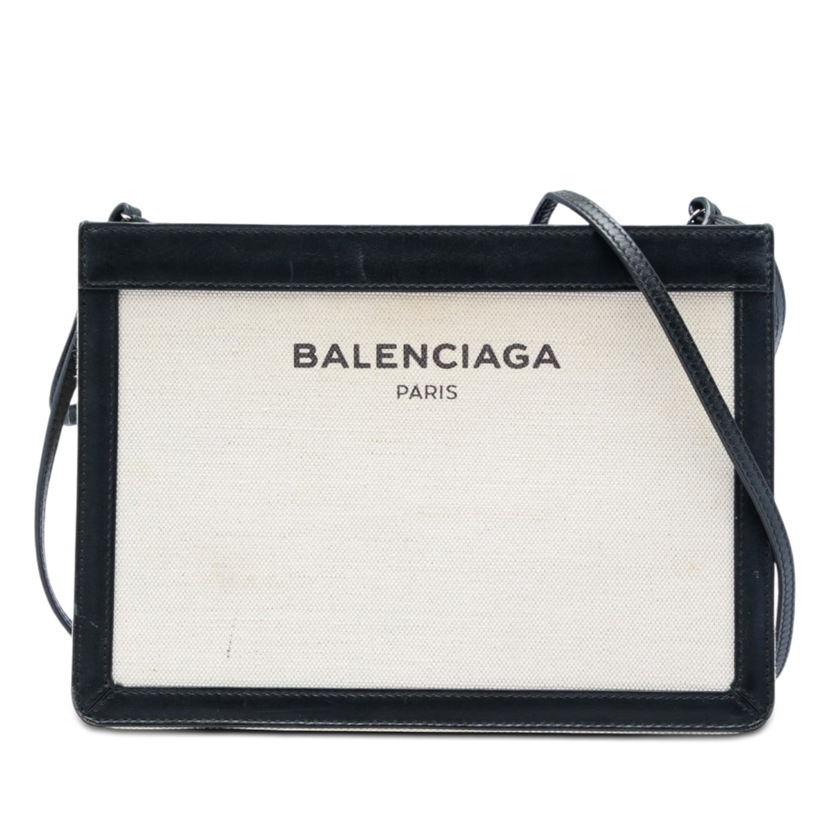 Balenciaga Canvas Navy Pochette Crossbody