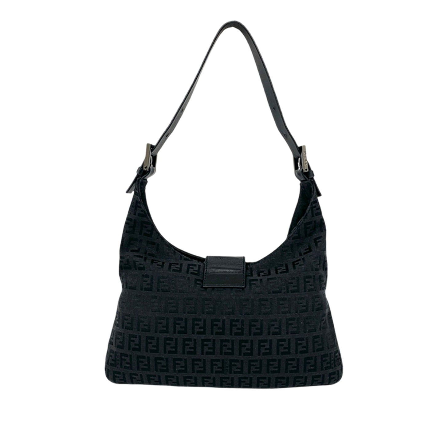 Fendi Zucchino Canvas Shoulder Bag