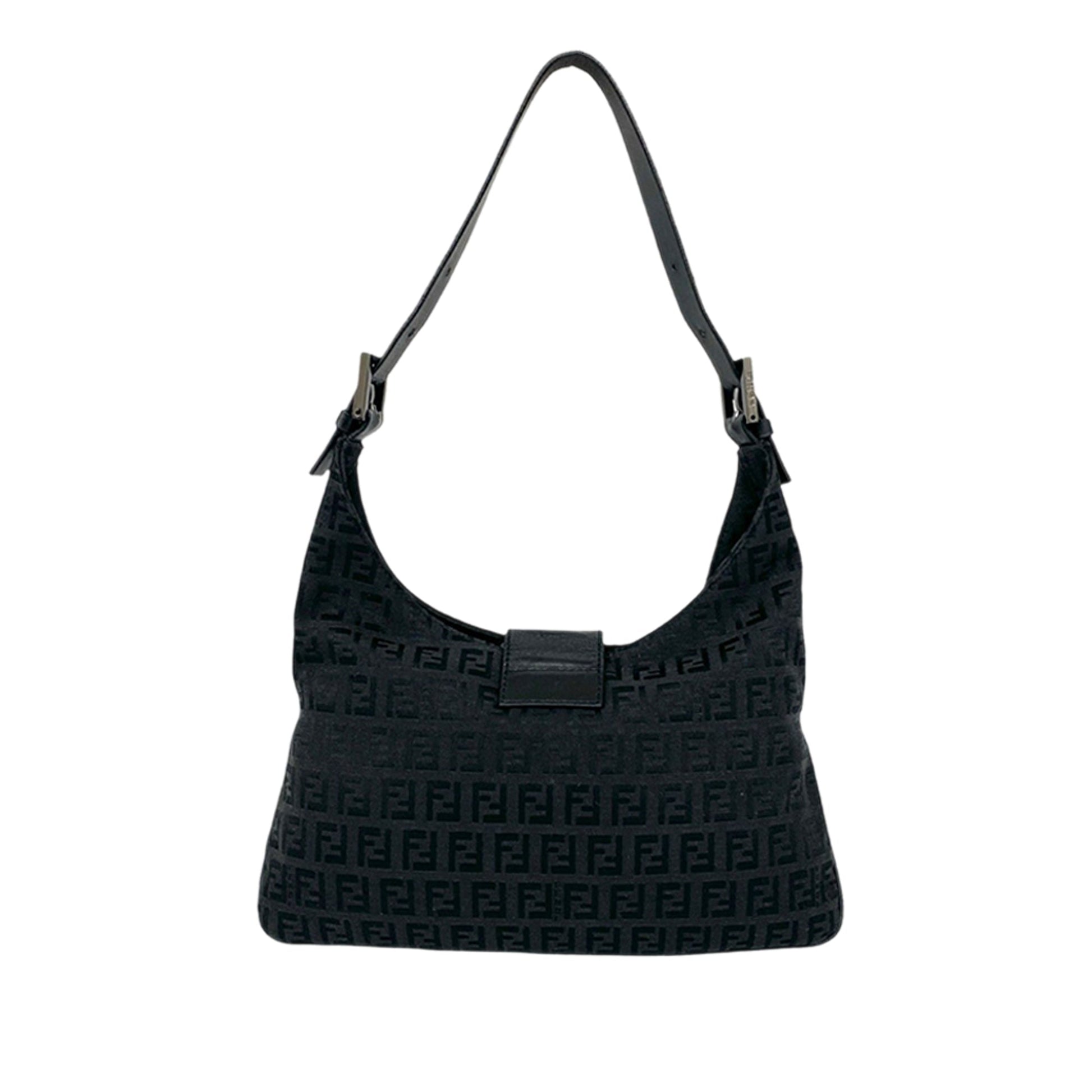 Fendi Zucchino Canvas Shoulder Bag