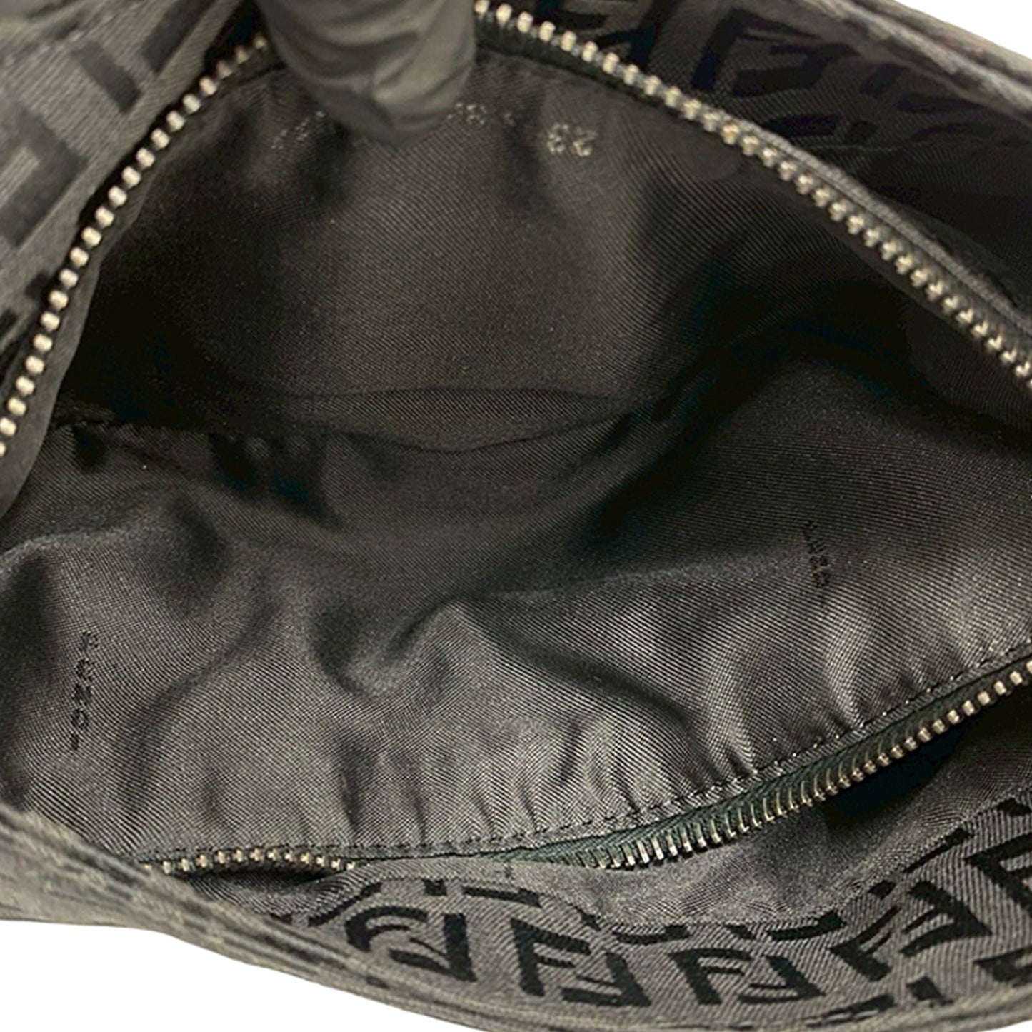 Fendi Zucchino Canvas Shoulder Bag