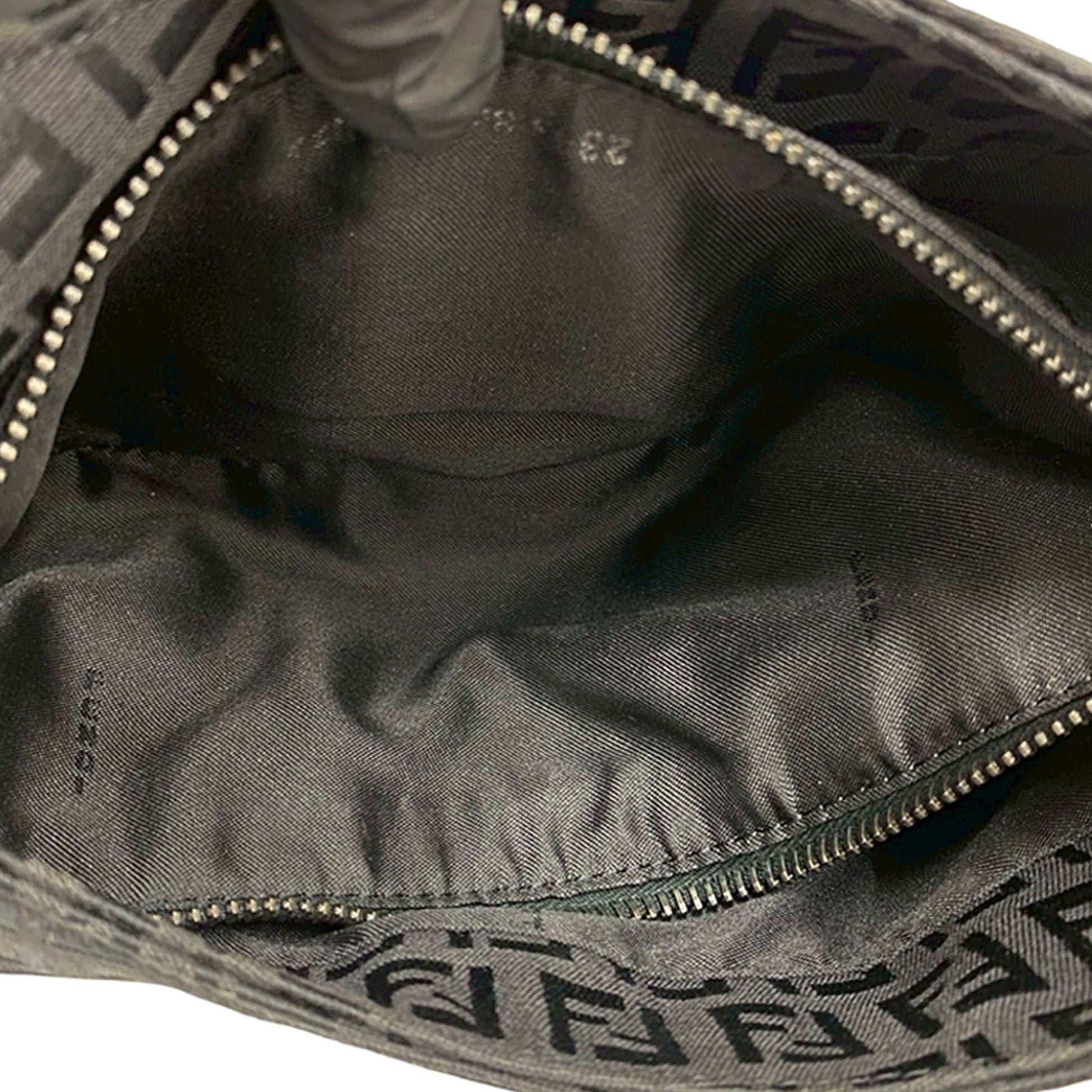 Fendi Zucchino Canvas Shoulder Bag