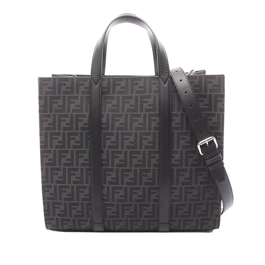 Fendi Large Zucca Canvas Shopper Tote