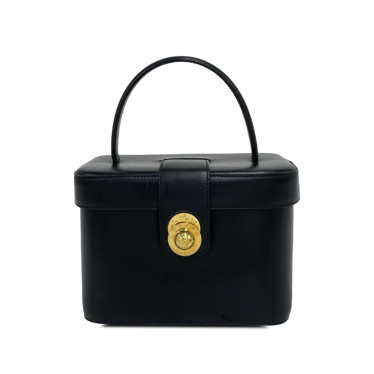 Celine Calfskin Star Ball Vanity Bag — Black