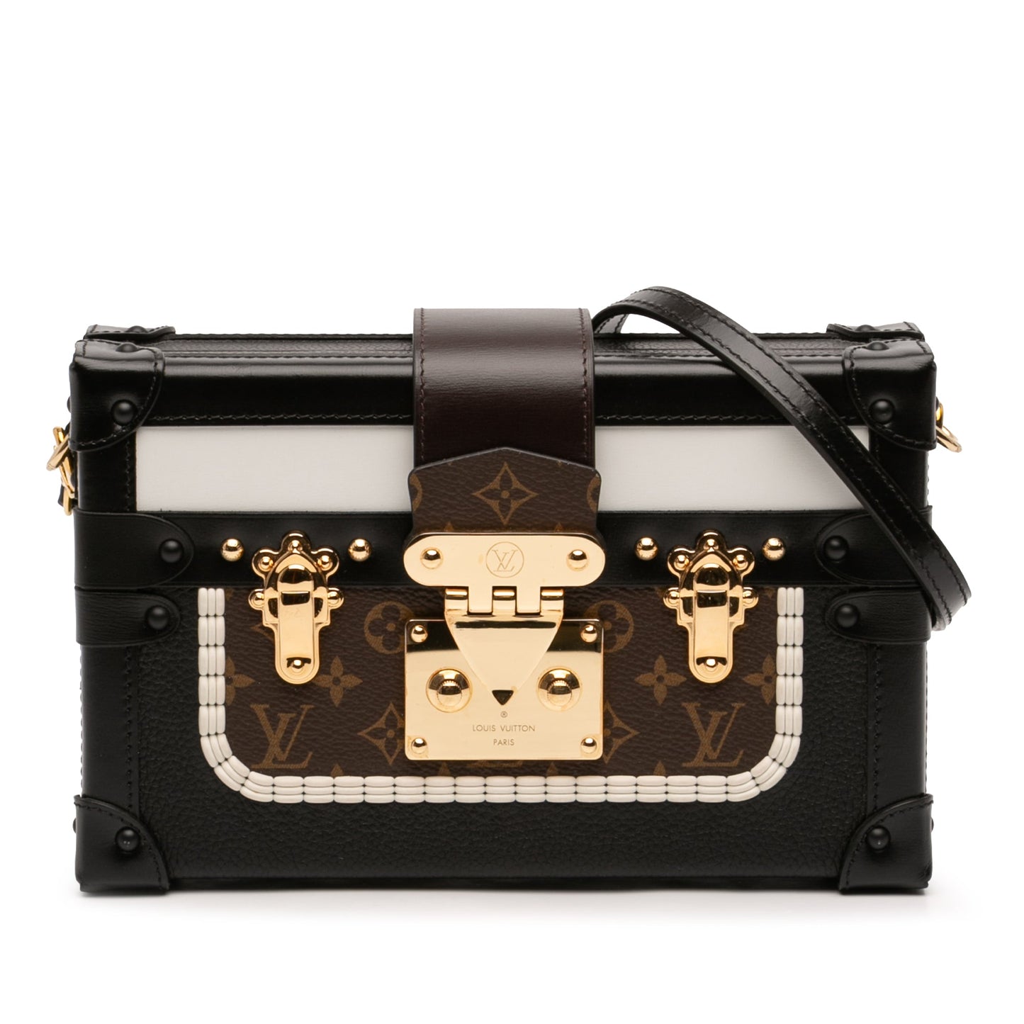 Louis Vuitton Limited Edition Calfskin and Monogram Petite Malle