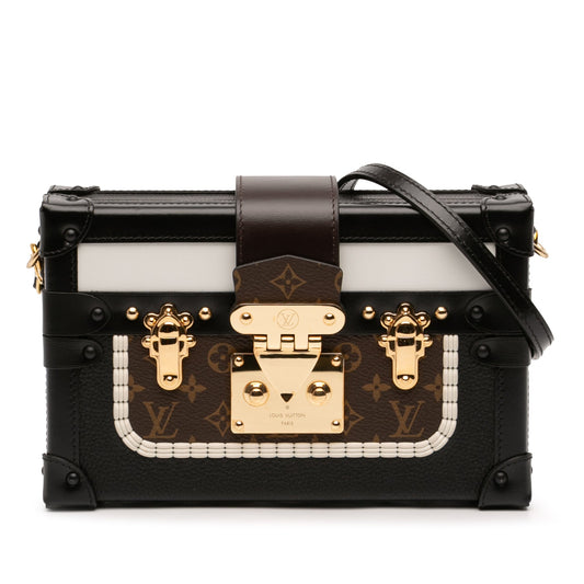 Louis Vuitton Limited Edition Calfskin and Monogram Petite Malle