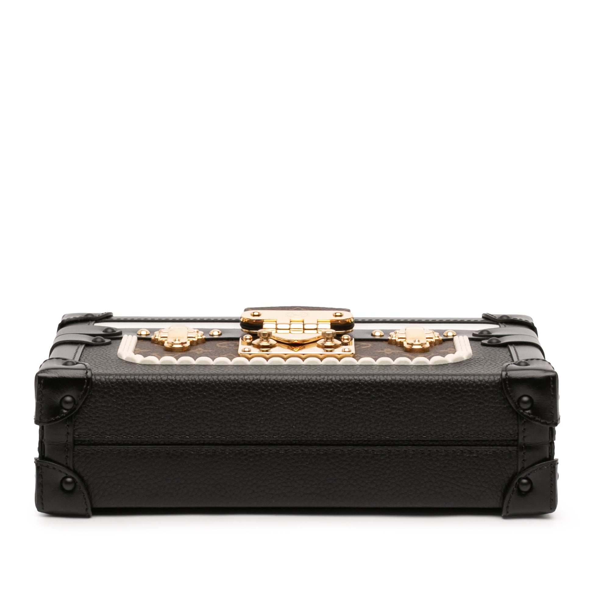 Louis Vuitton Limited Edition Calfskin and Monogram Petite Malle