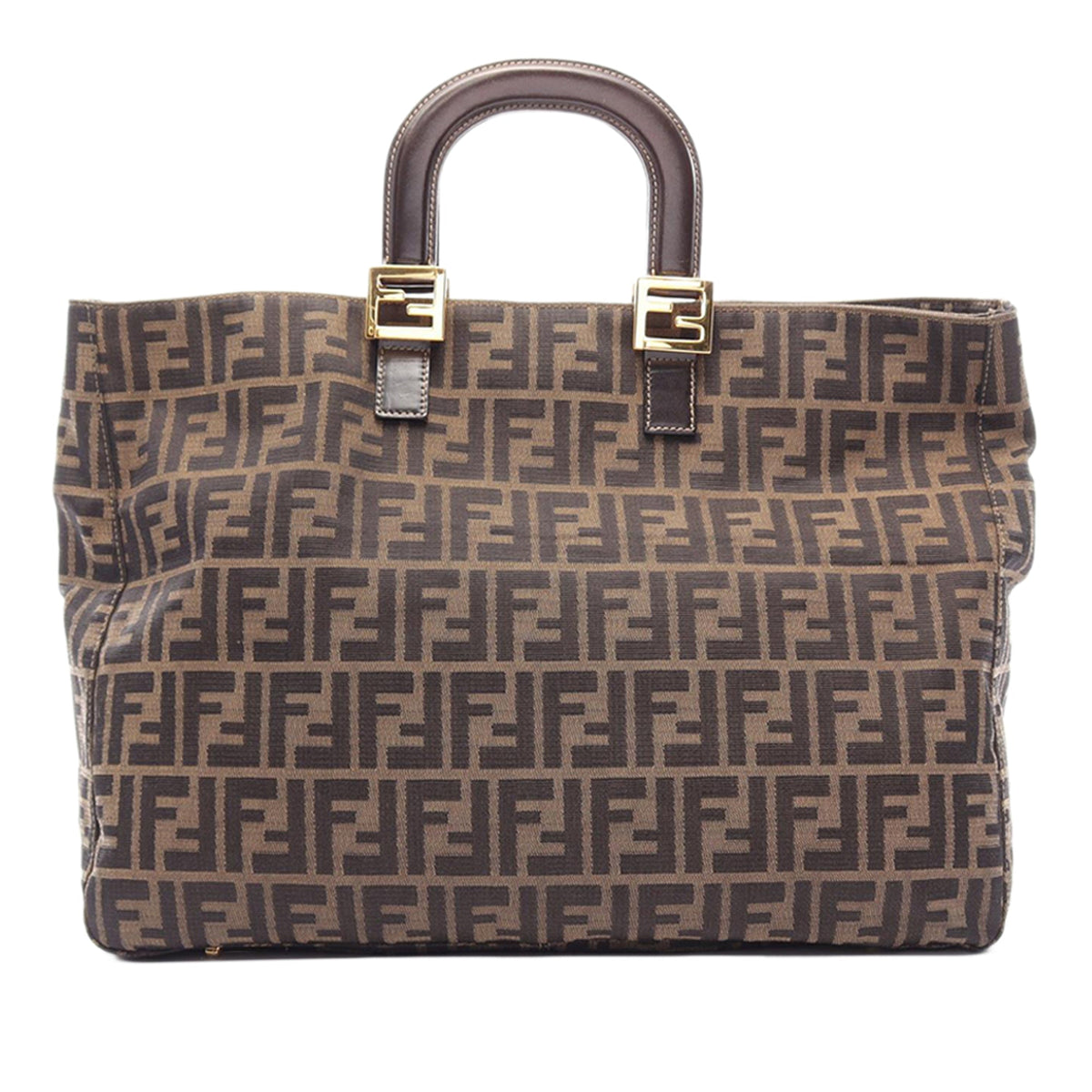 Fendi Large Zucca Canvas Twins Tote