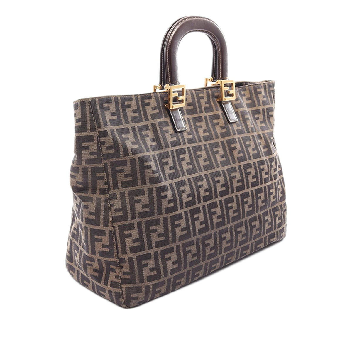 Fendi Large Zucca Canvas Twins Tote
