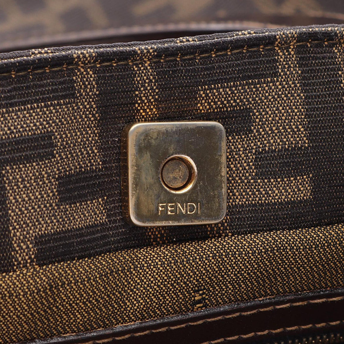 Fendi Large Zucca Canvas Twins Tote