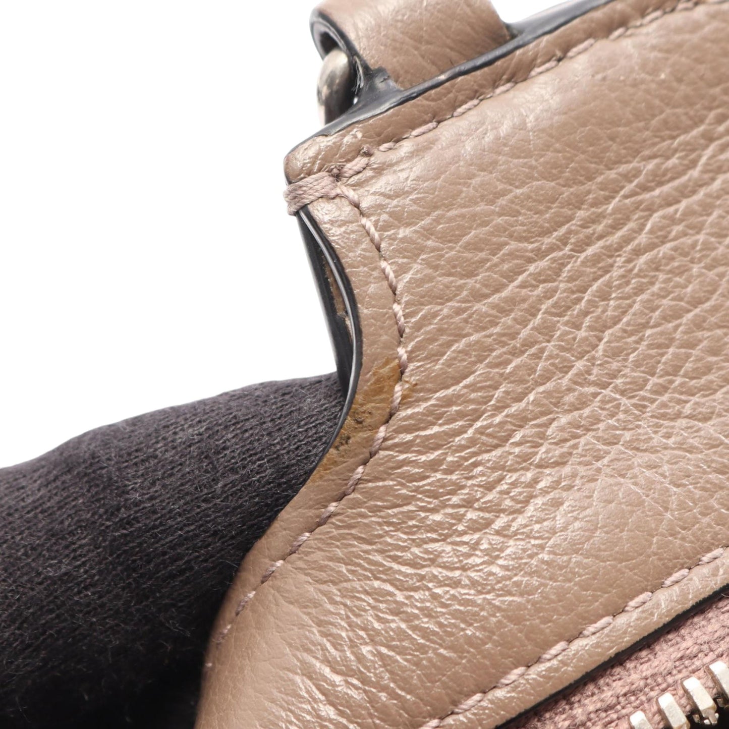 Balenciaga Mini Grained Calfskin Motocross Neo Classic City Satchel