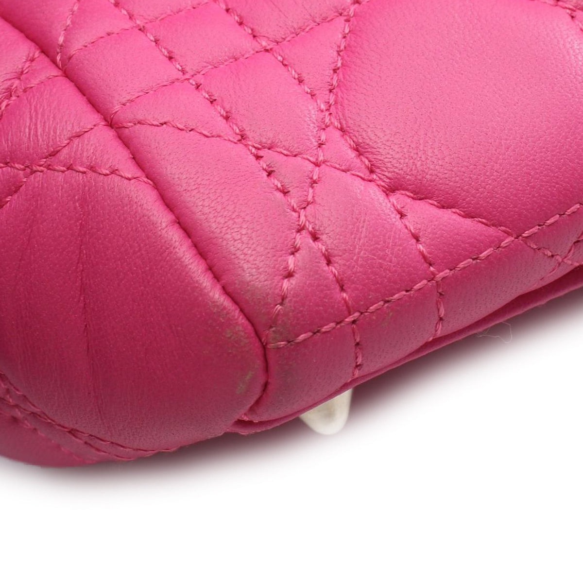 Dior Medium Lambskin Cannage Lady Dior — Pink
