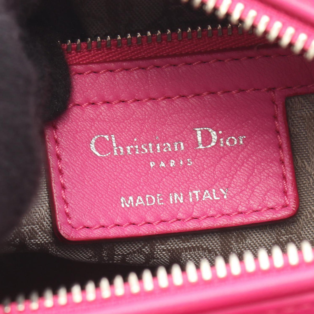Dior Medium Lambskin Cannage Lady Dior — Pink