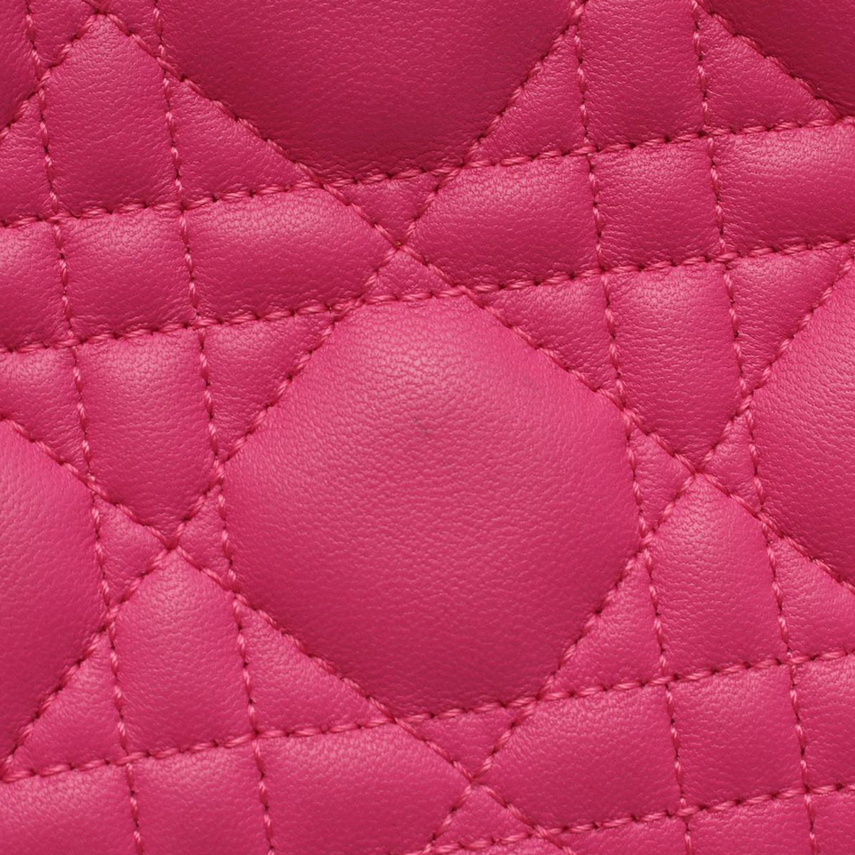 Dior Medium Lambskin Cannage Lady Dior — Pink