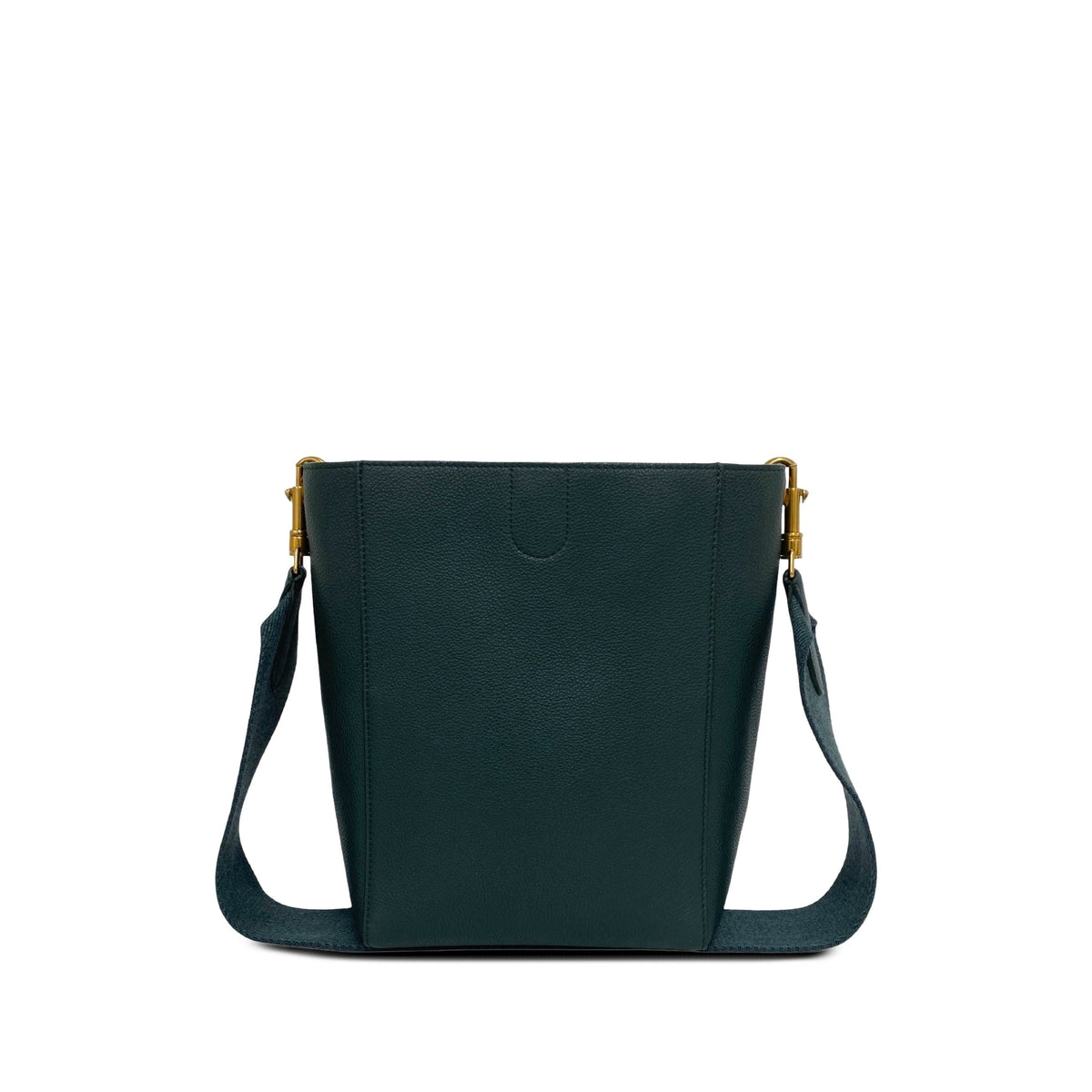 Celine Small Soft Grained Calfskin Seau Sangle Bucket Bag — Green