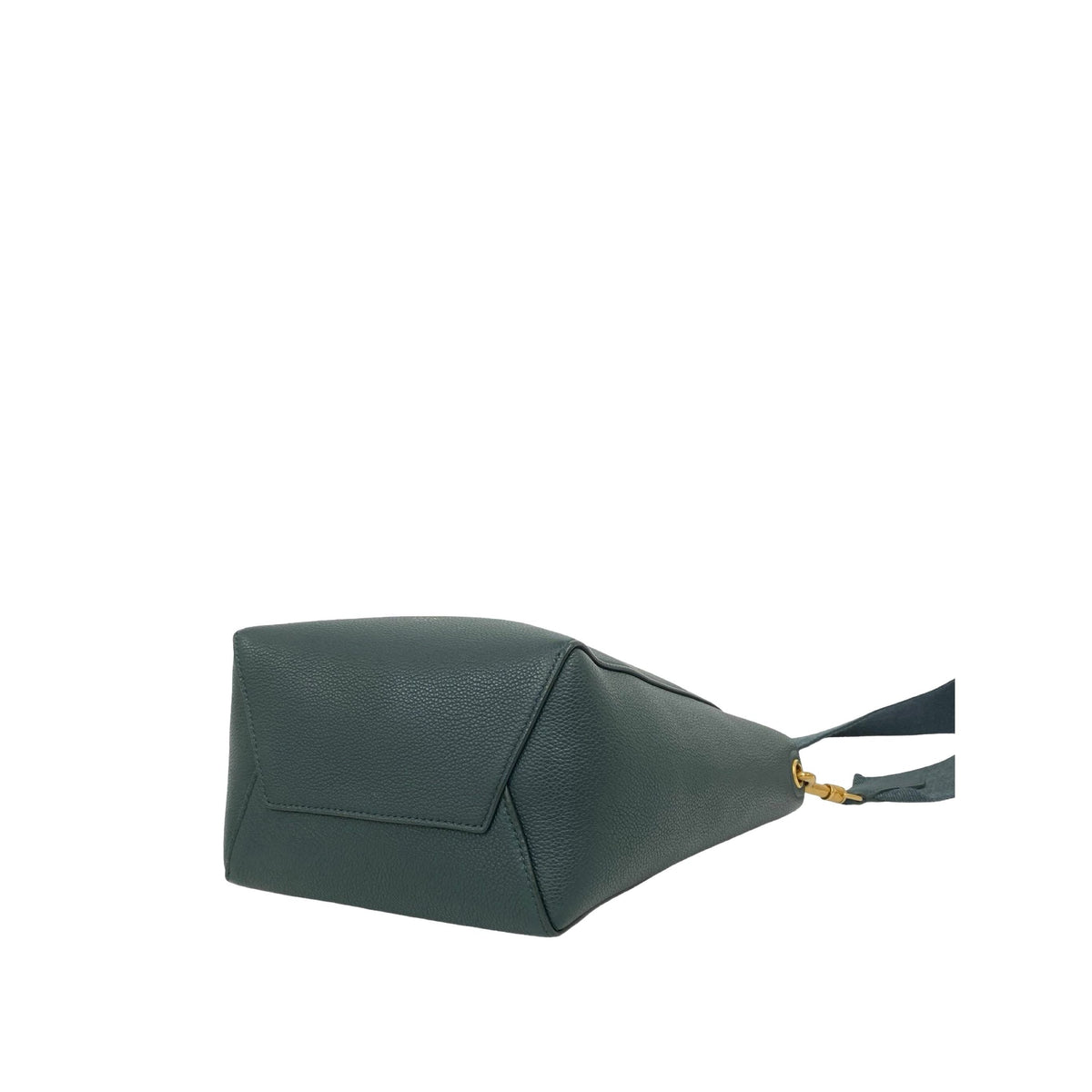 Celine Small Soft Grained Calfskin Seau Sangle Bucket Bag — Green