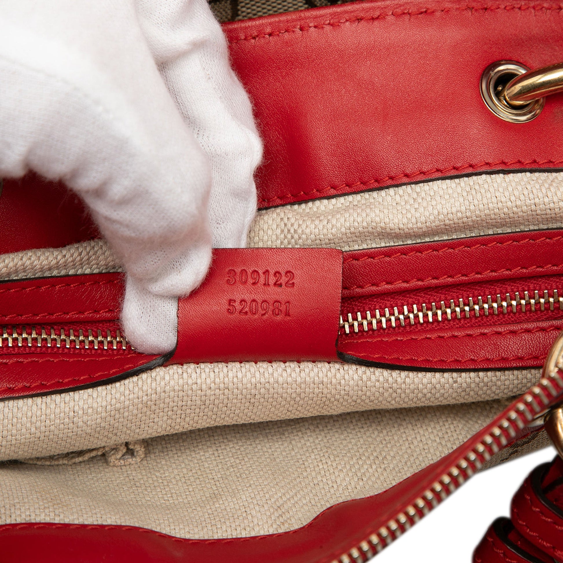 GG Canvas Valentine Satchel