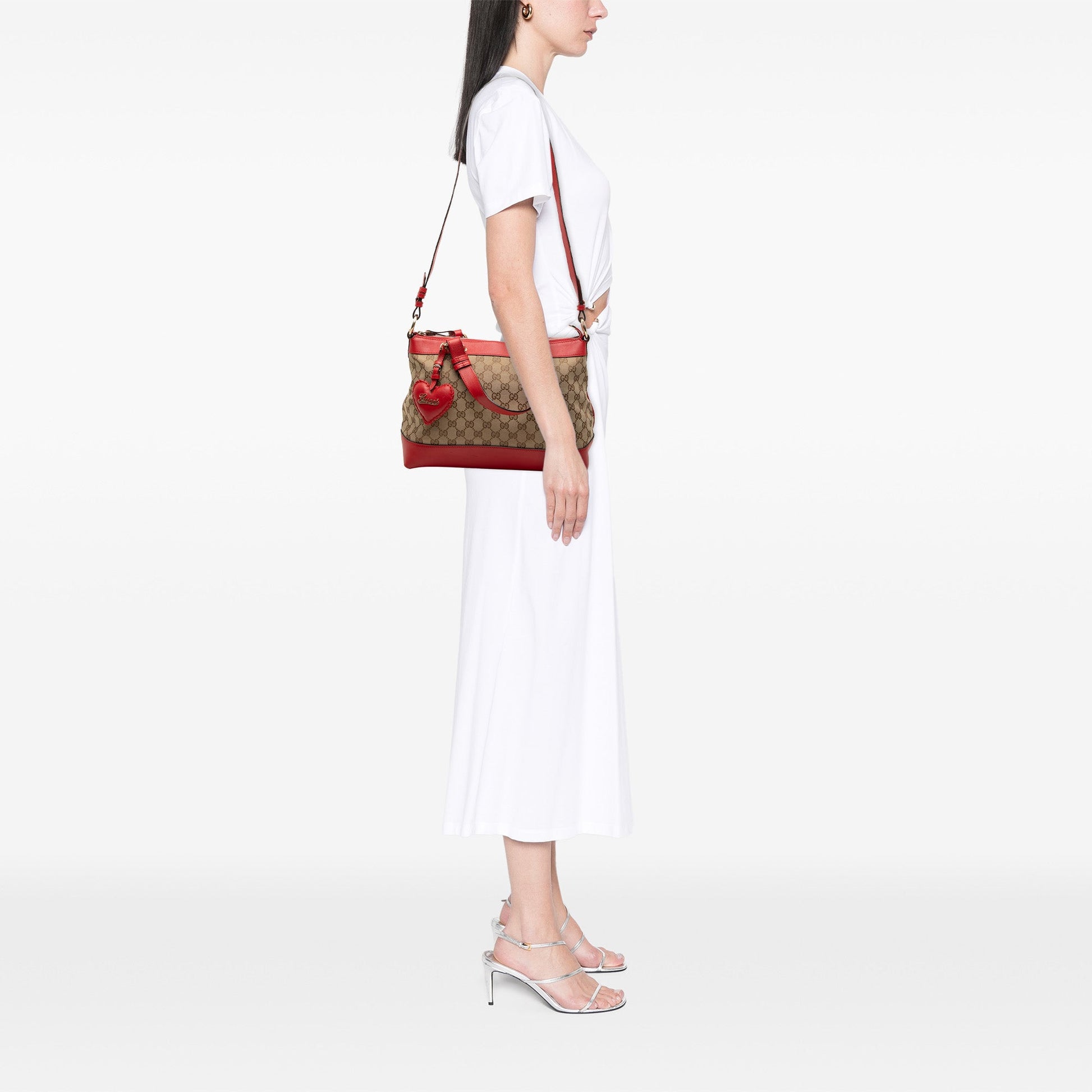GG Canvas Valentine Satchel