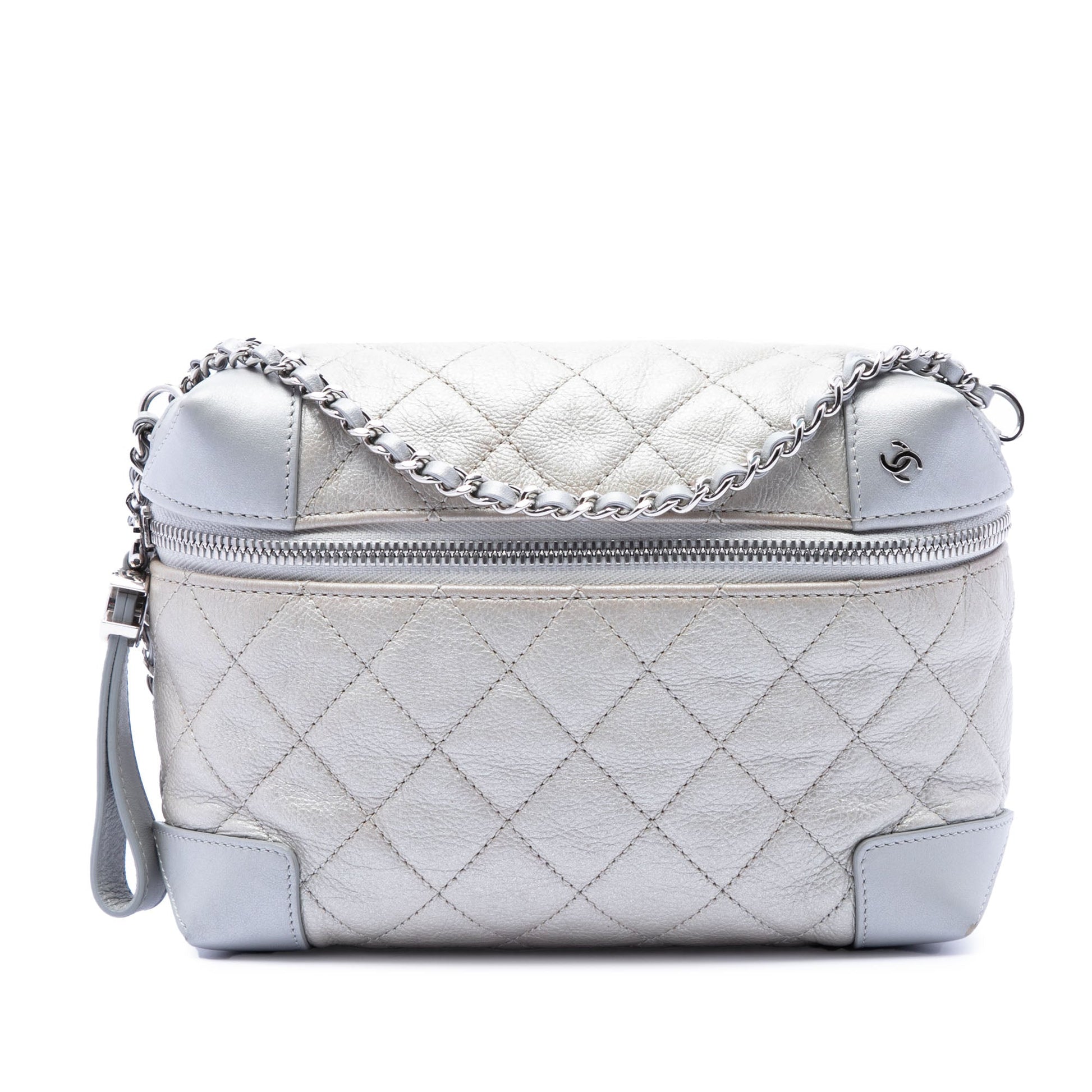 Chanel CC Quilted Metallic Calfskin Street Allure Camera Bag