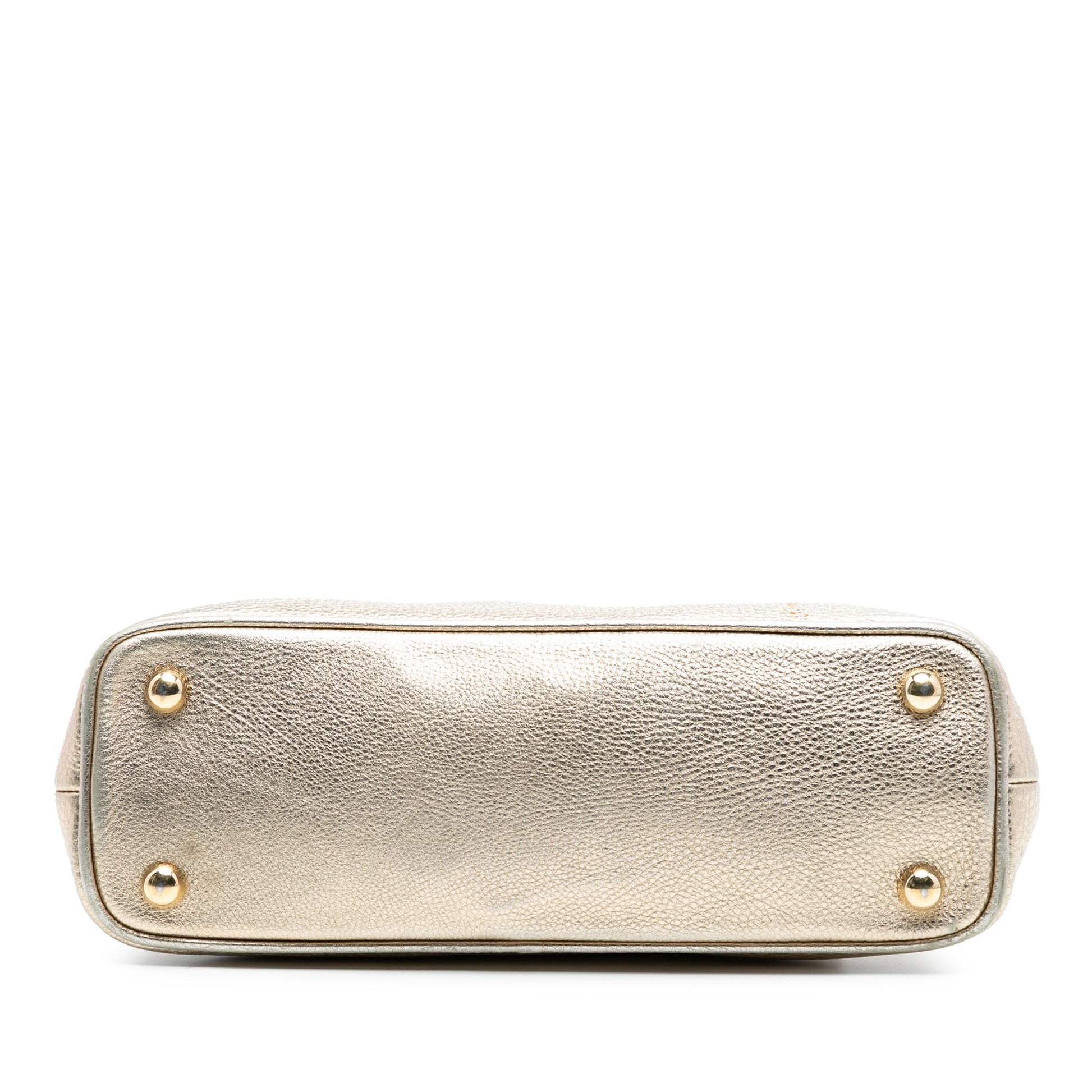 Burberry Small Grained Calfskin Bloomsbury Top Handle Bag