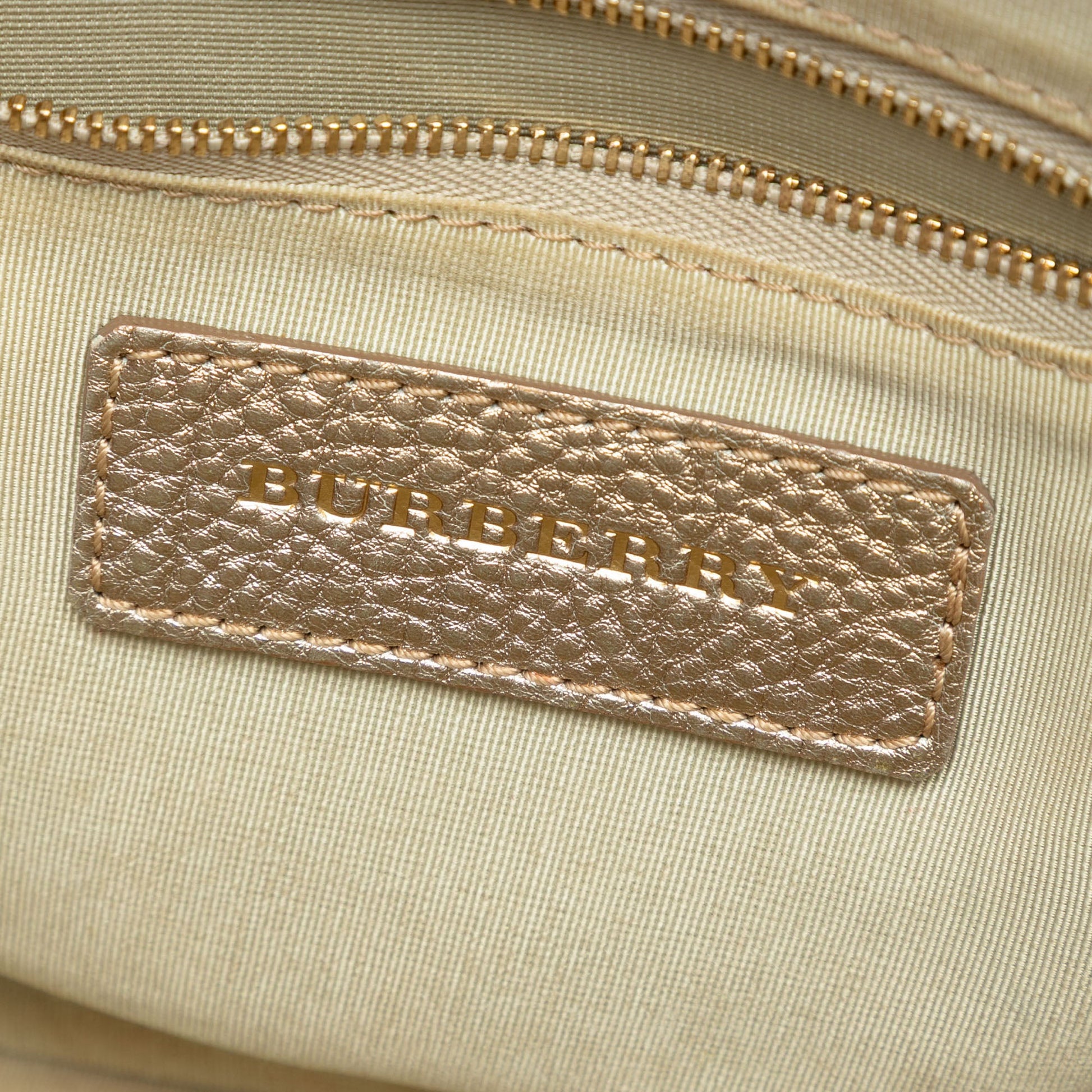 Burberry Small Grained Calfskin Bloomsbury Top Handle Bag